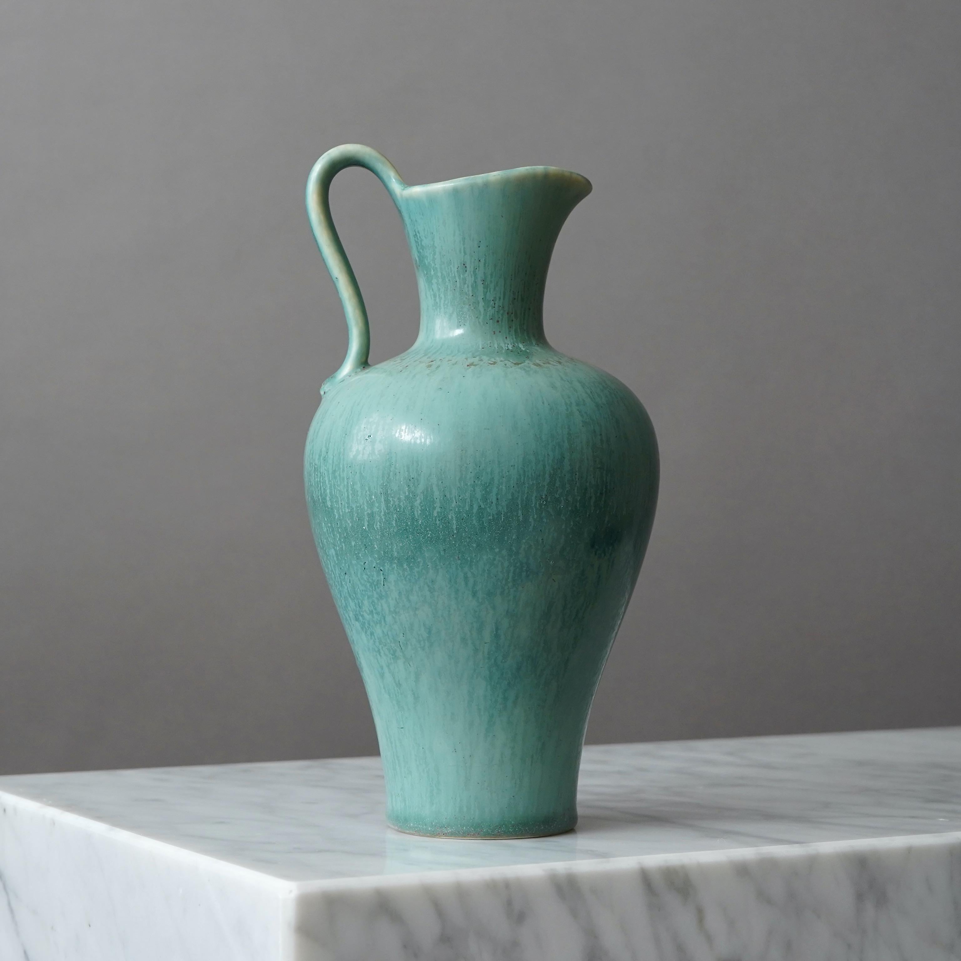 Scandinavo moderno Vaso in gres di Gunnar Nylund per Rorstrand, Svezia, anni '50 in vendita
