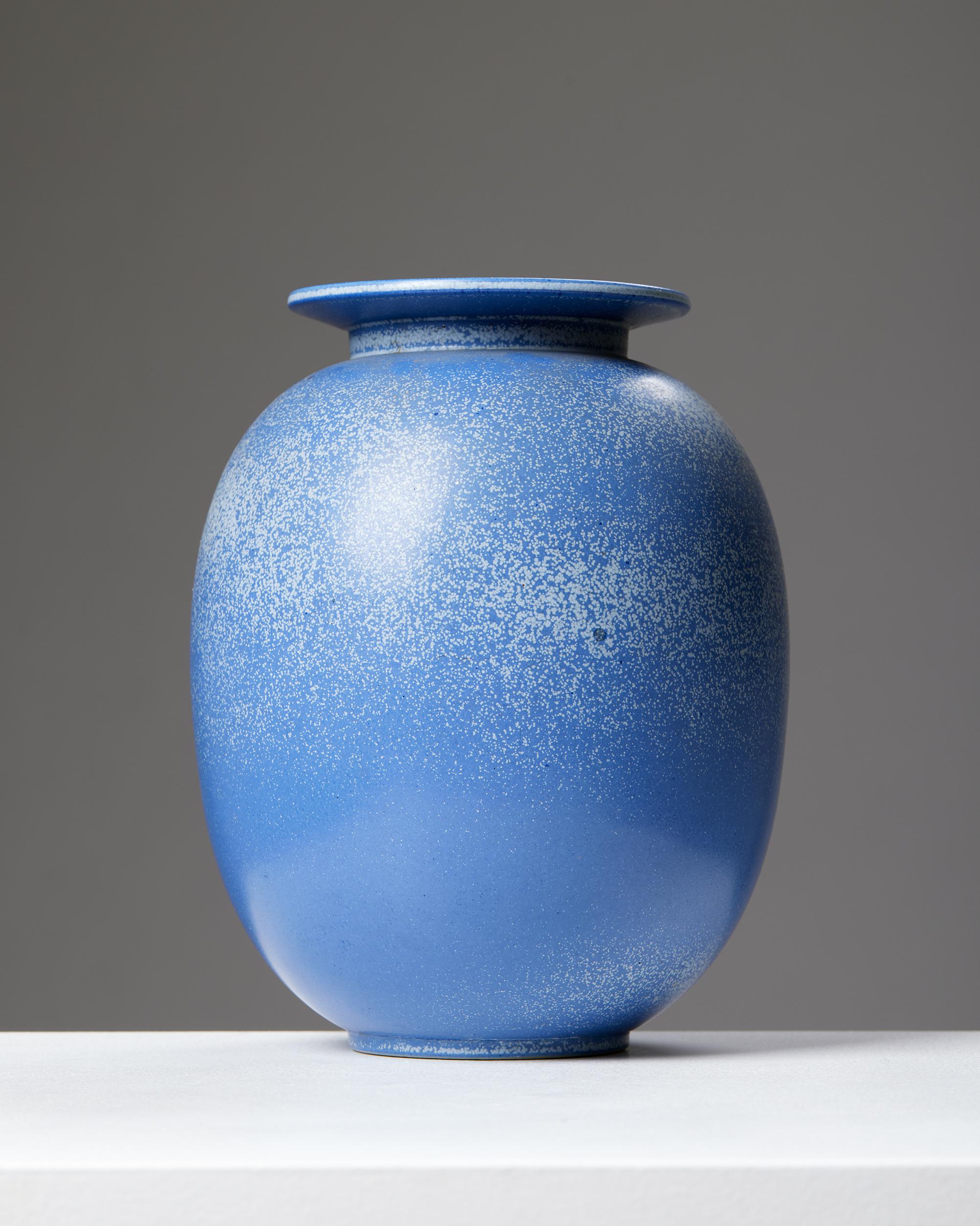 Swedish Stoneware Vase by Gunnar Nylund for Rörstrand, Sweden, 1950s For Sale