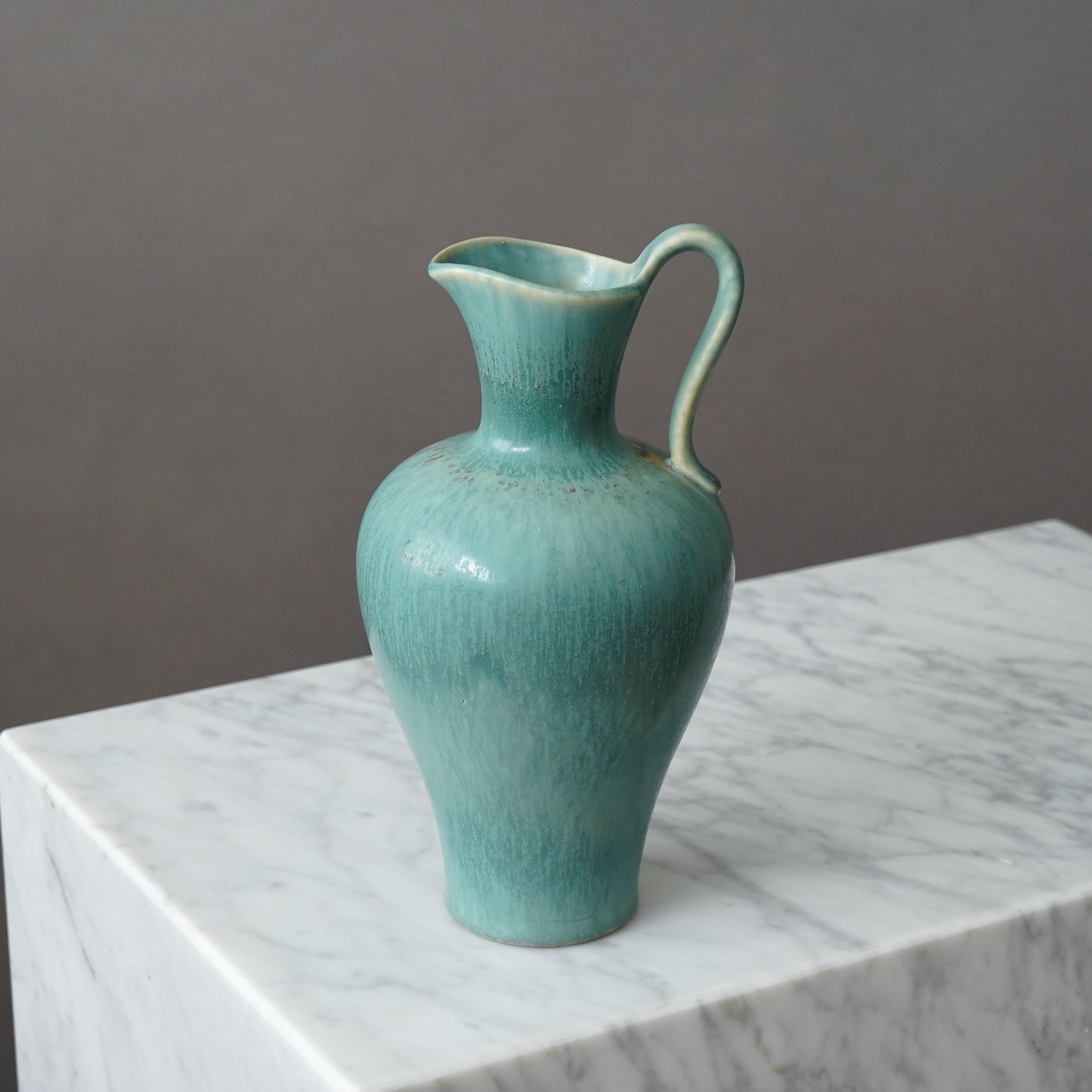 Svedese Vaso in gres di Gunnar Nylund per Rorstrand, Svezia, anni '50 in vendita