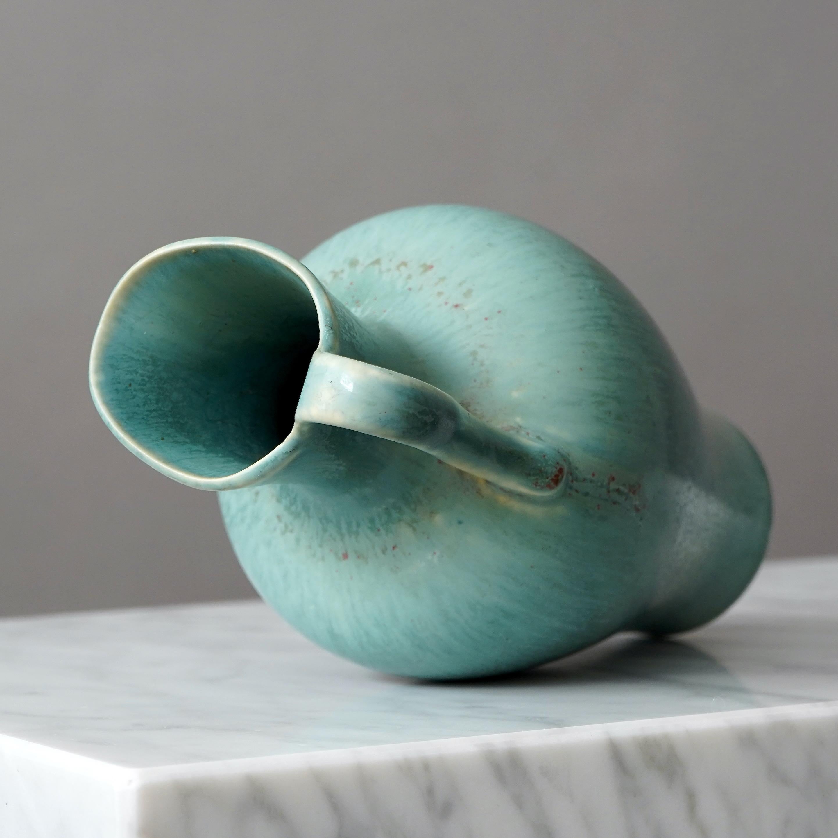 Smaltato Vaso in gres di Gunnar Nylund per Rorstrand, Svezia, anni '50 in vendita