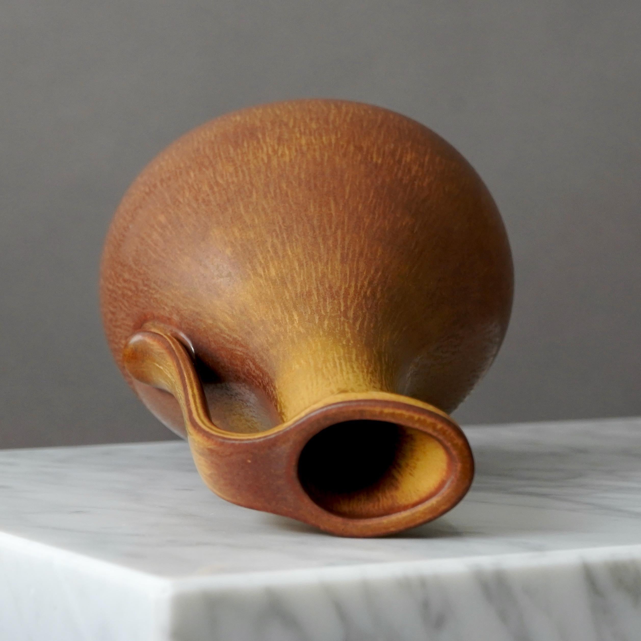 Smaltato Vaso in gres di Gunnar Nylund per Rorstrand, Svezia, anni '1950 in vendita