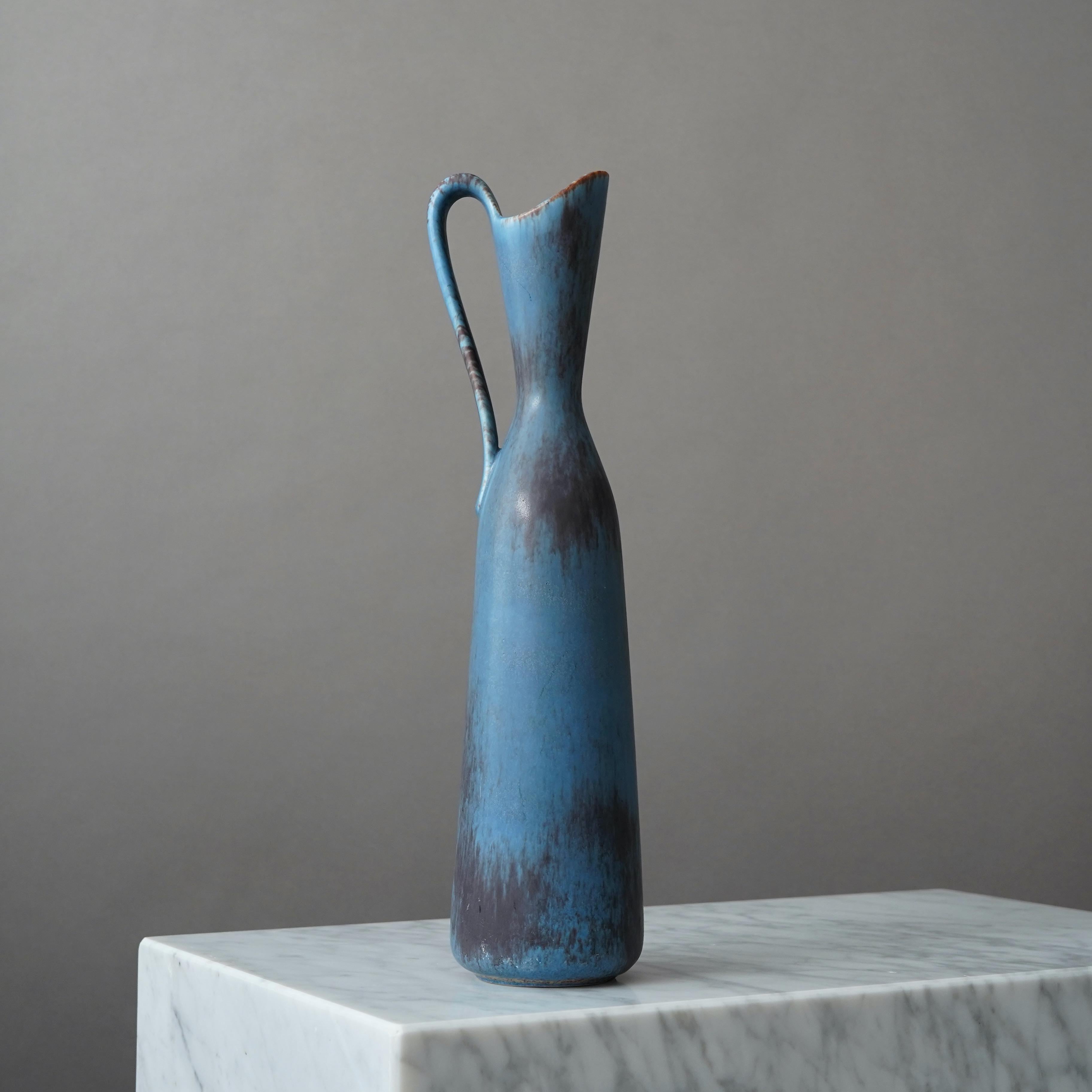 Smaltato Vaso in gres di Gunnar Nylund per Rorstrand, Svezia, anni '50 in vendita