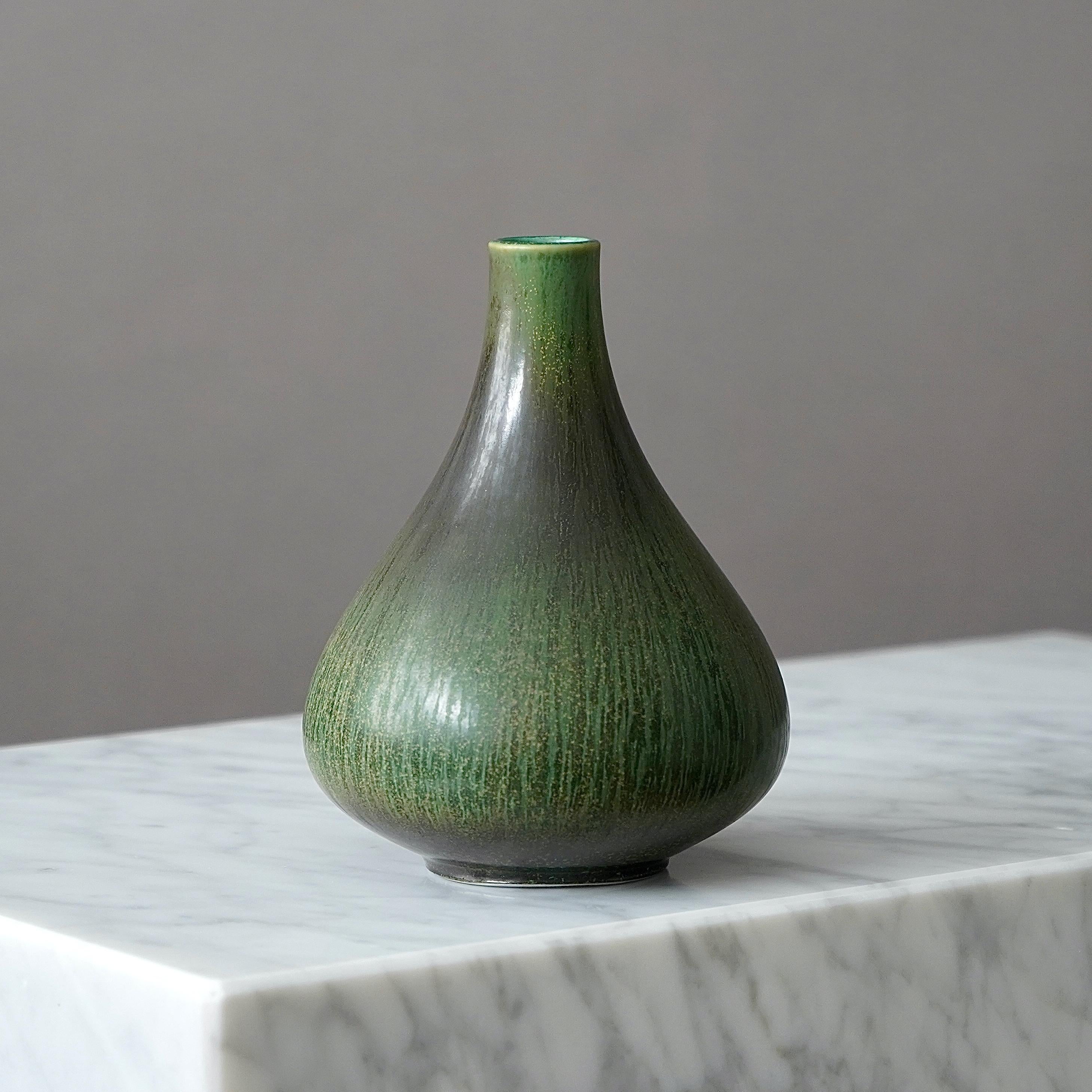 Stoneware Vase by Gunnar Nylund for Rorstrand, Sweden, 1950s In Fair Condition For Sale In Malmö, SE