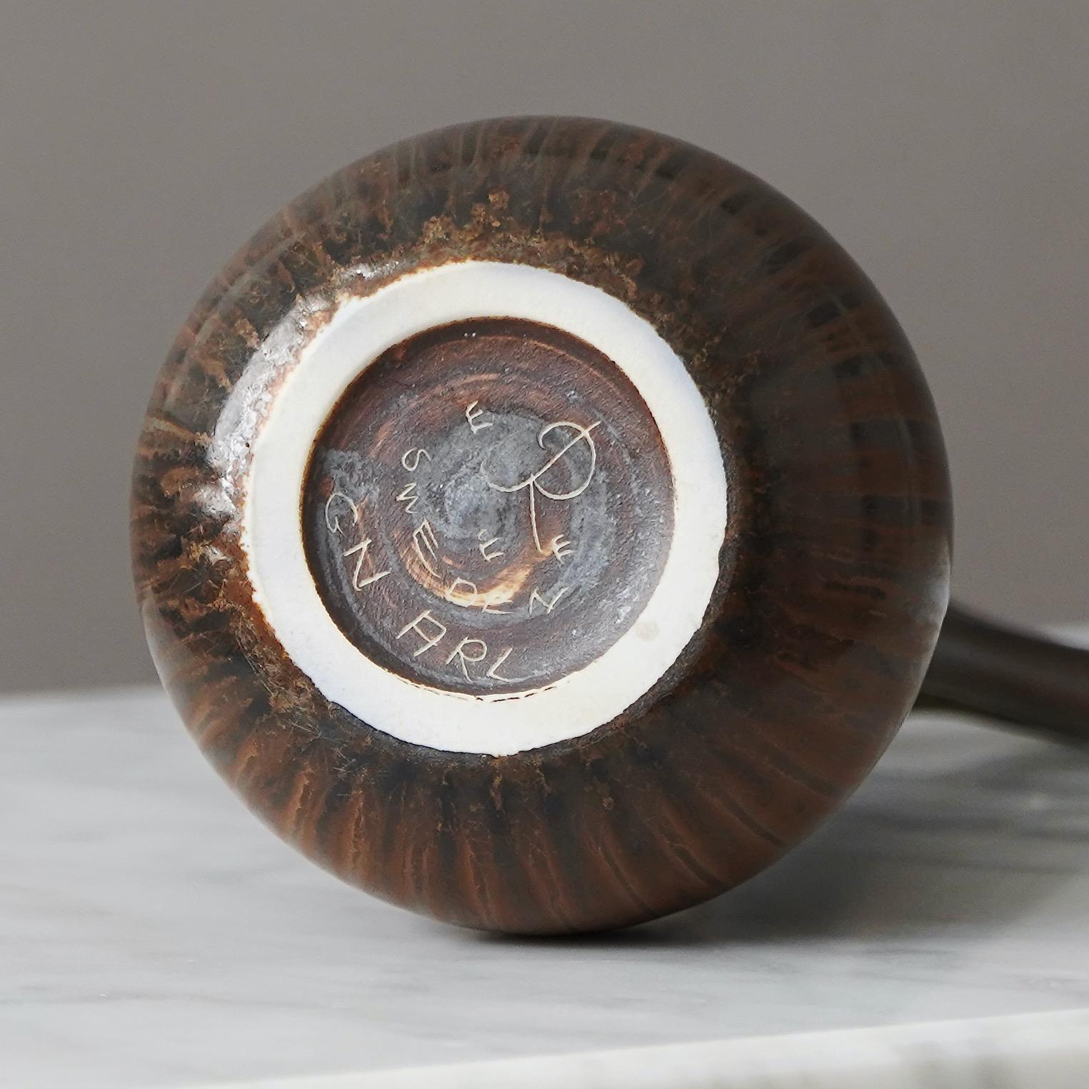 Vase en grès par Gunnar Nylund pour Rorstrand, Suède, années 1950 Bon état - En vente à Malmö, SE