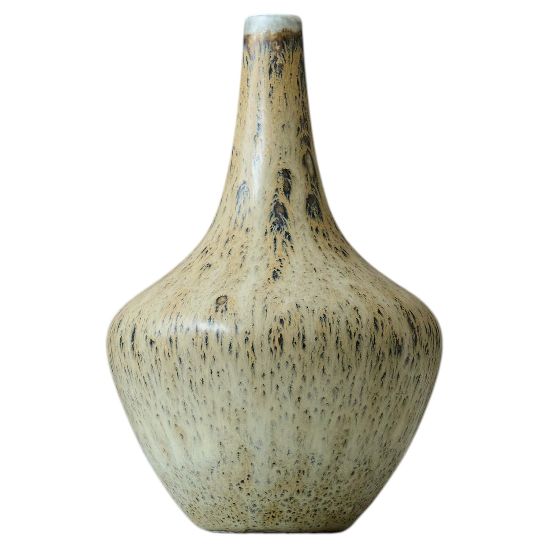 Vaso in gres di Gunnar Nylund per Rorstrand, Svezia, anni 1950.