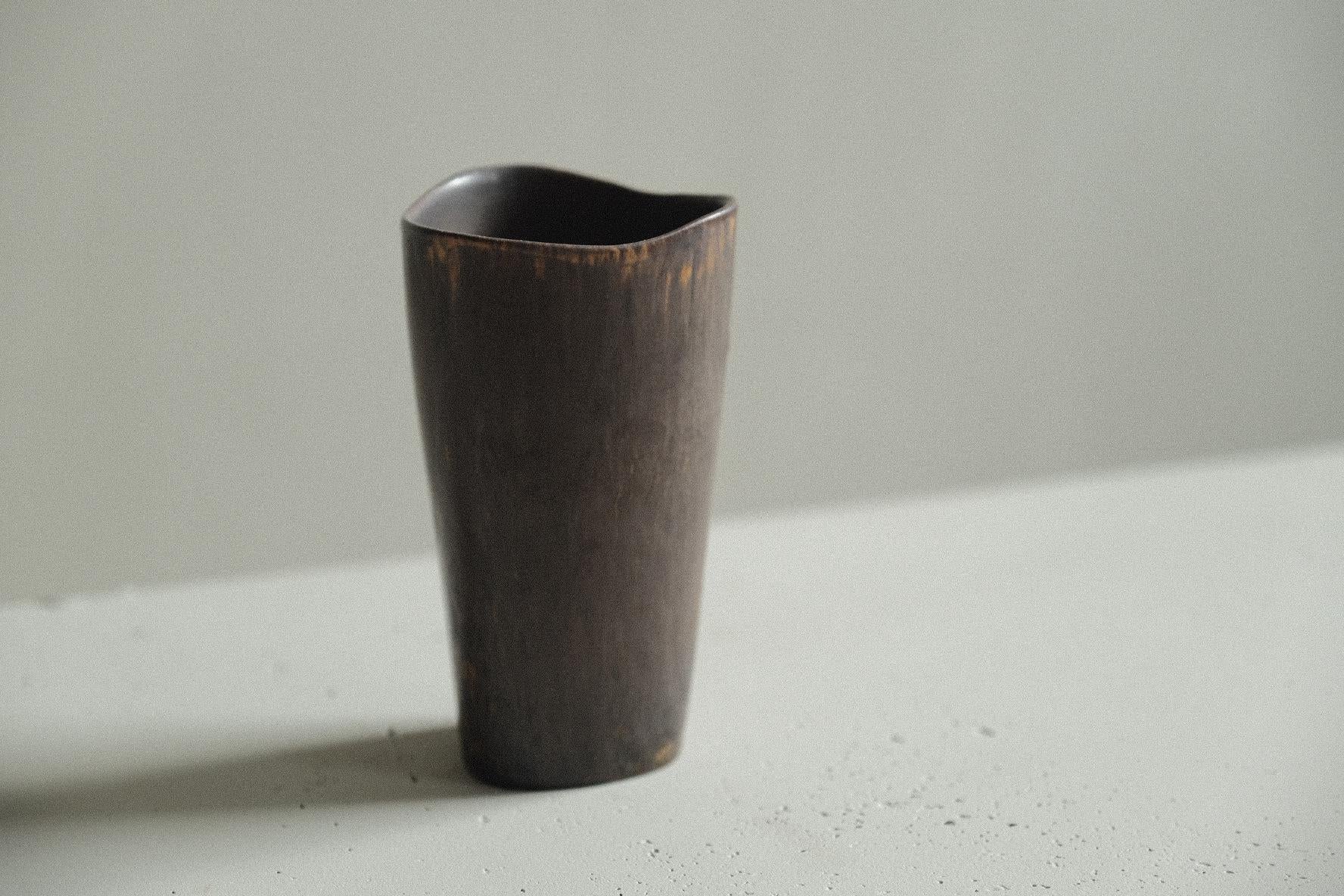 Mid-Century moderno Vaso in gres di Gunnar Nylund, Model ASK per Rörstrand, Svezia, anni '50 in vendita