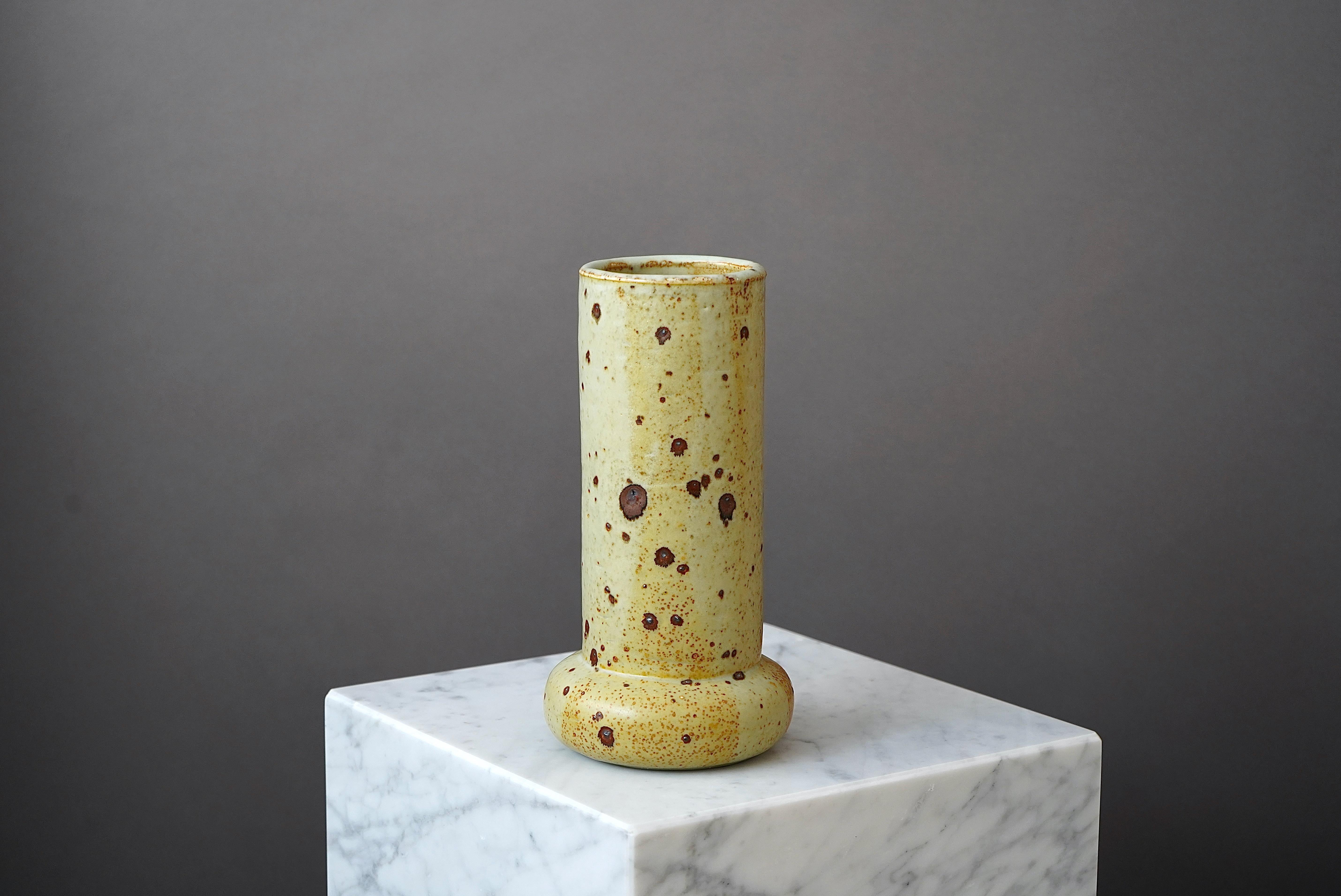 Scandinavian Modern Stoneware Vase by Marianne Westman for Rorstrand, Sweden, 1960s For Sale