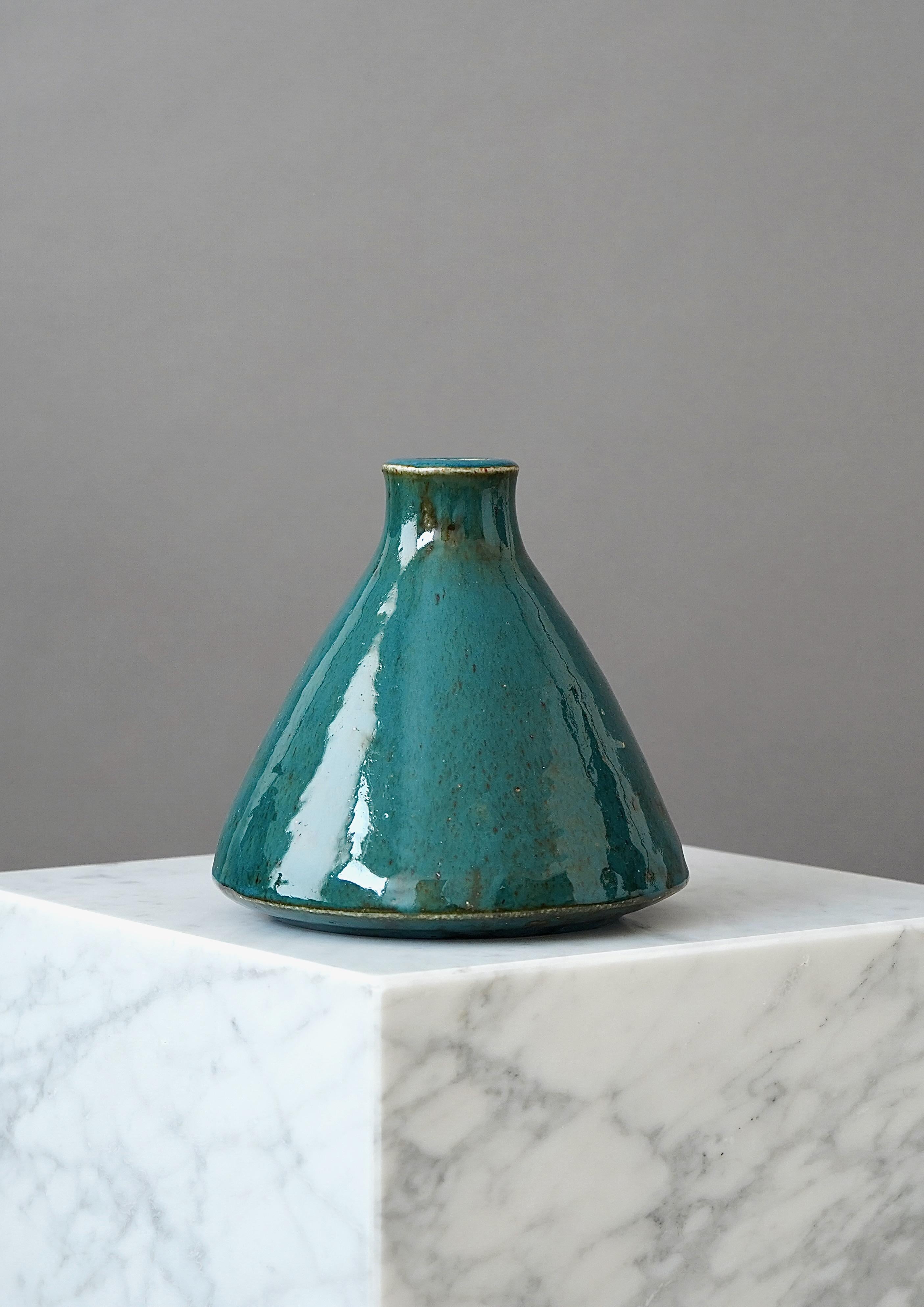 Mid-Century Modern Stoneware Vase by Marianne Westman for Rorstrand, Sweden, 1960s For Sale