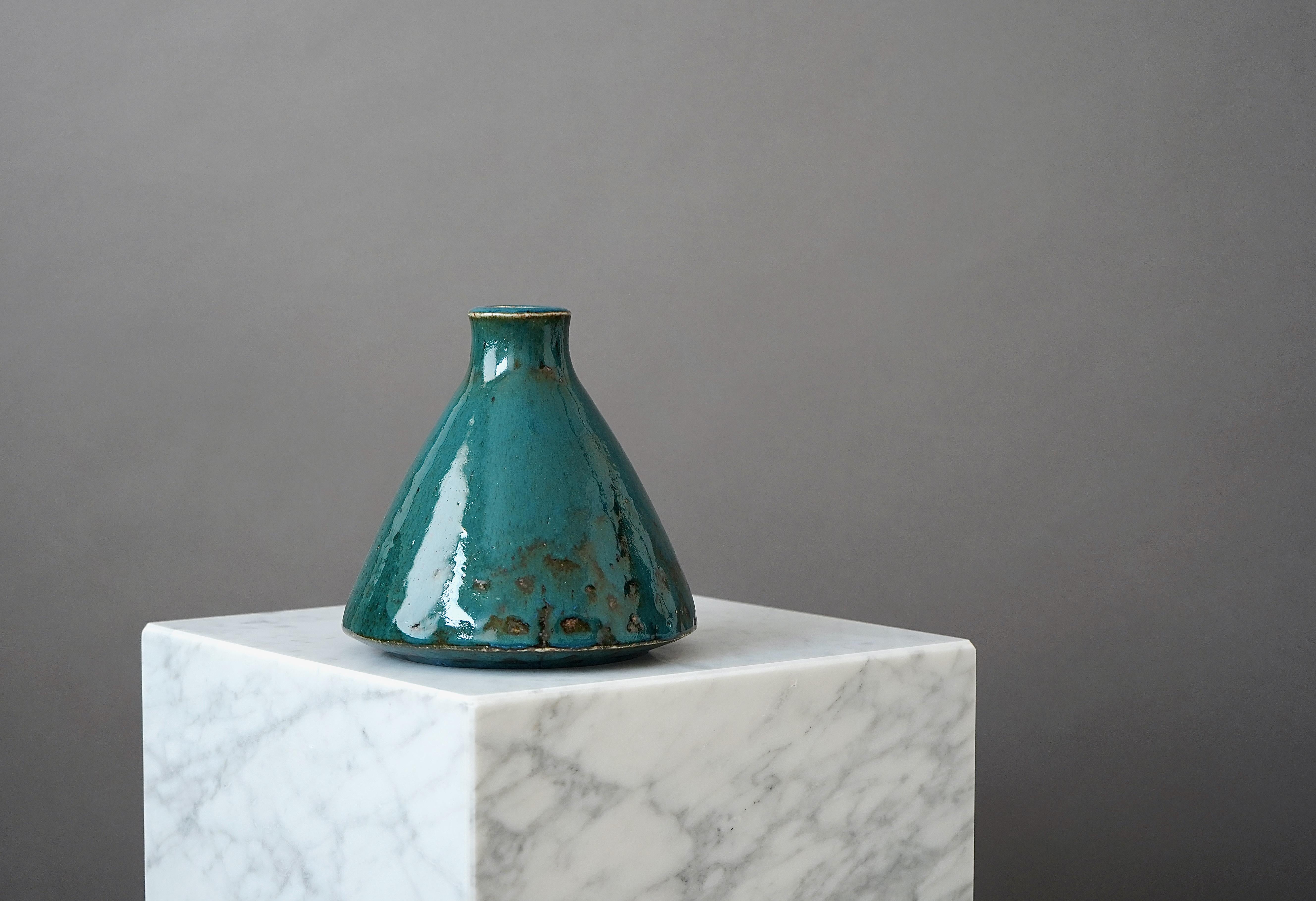 Swedish Stoneware Vase by Marianne Westman for Rorstrand, Sweden, 1960s For Sale