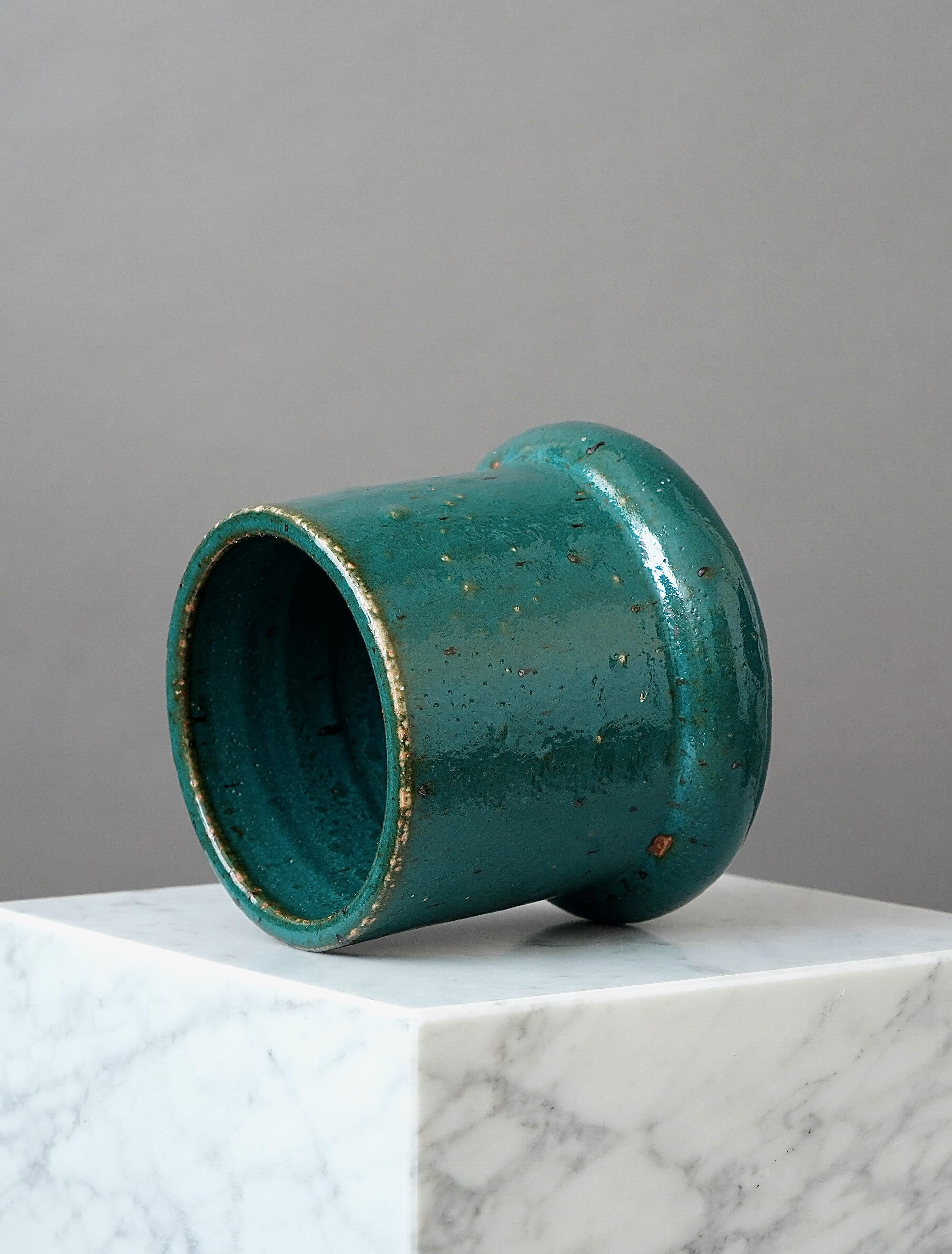 Mid-Century Modern Stoneware Vase by Marianne Westman for Rorstrand, Sweden, 1960s For Sale