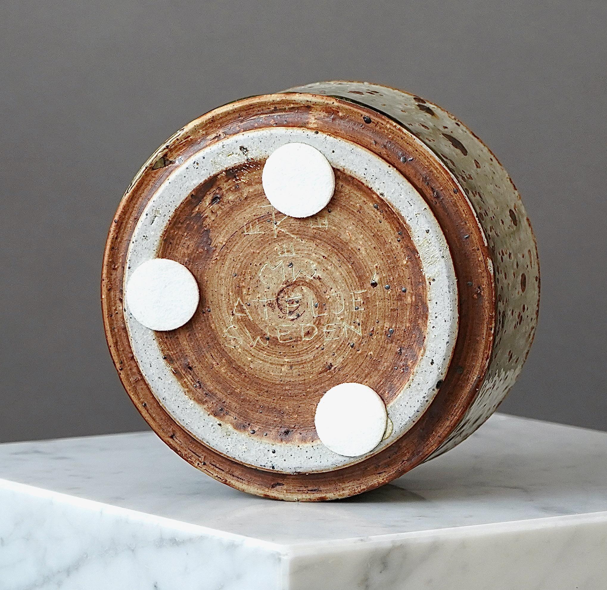 Ceramic Stoneware Vase by Marianne Westman for Rorstrand, Sweden, 1960s For Sale