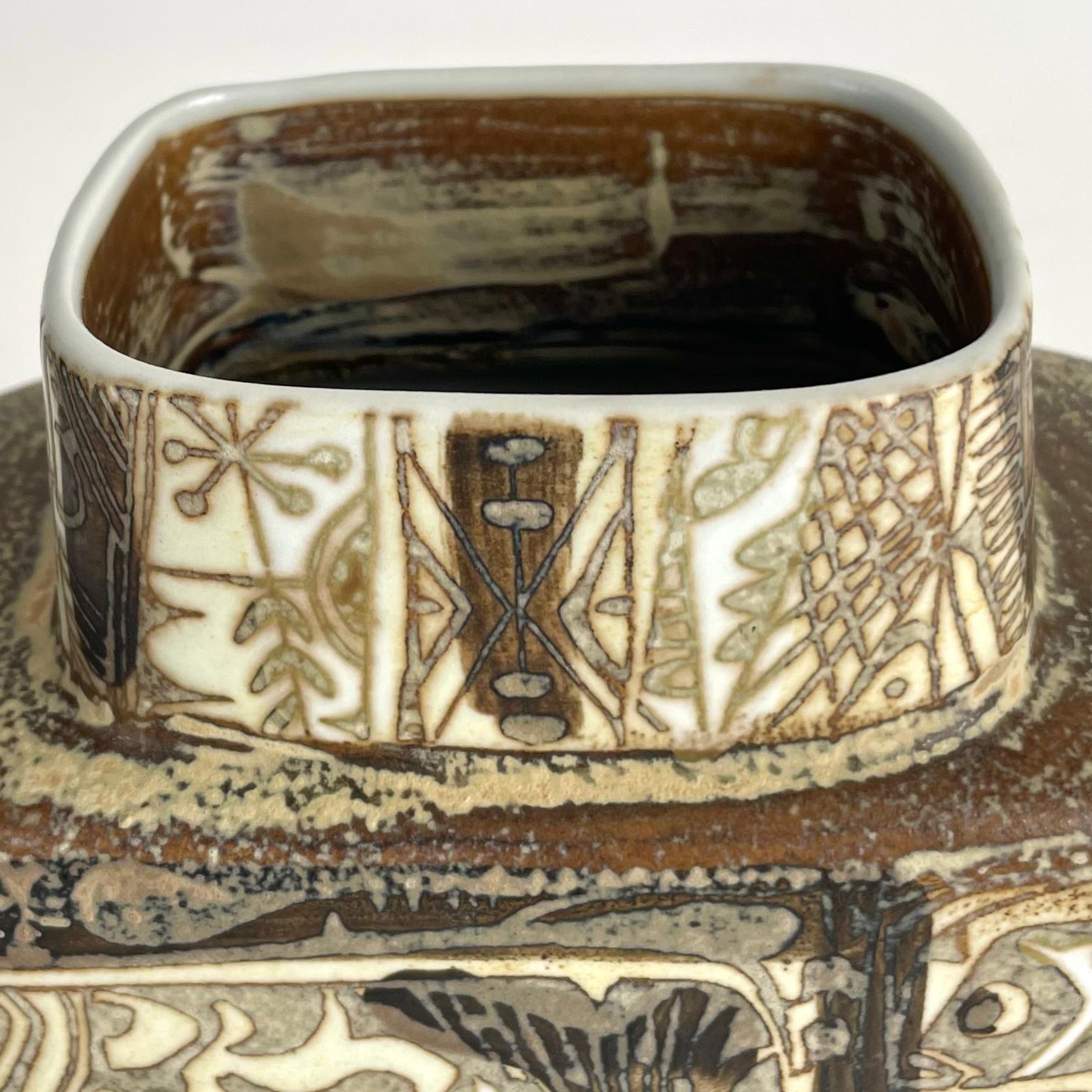 Vaso in gres di Nils Thorsson per Royal Copenhagen - Circa 1960 in vendita 1