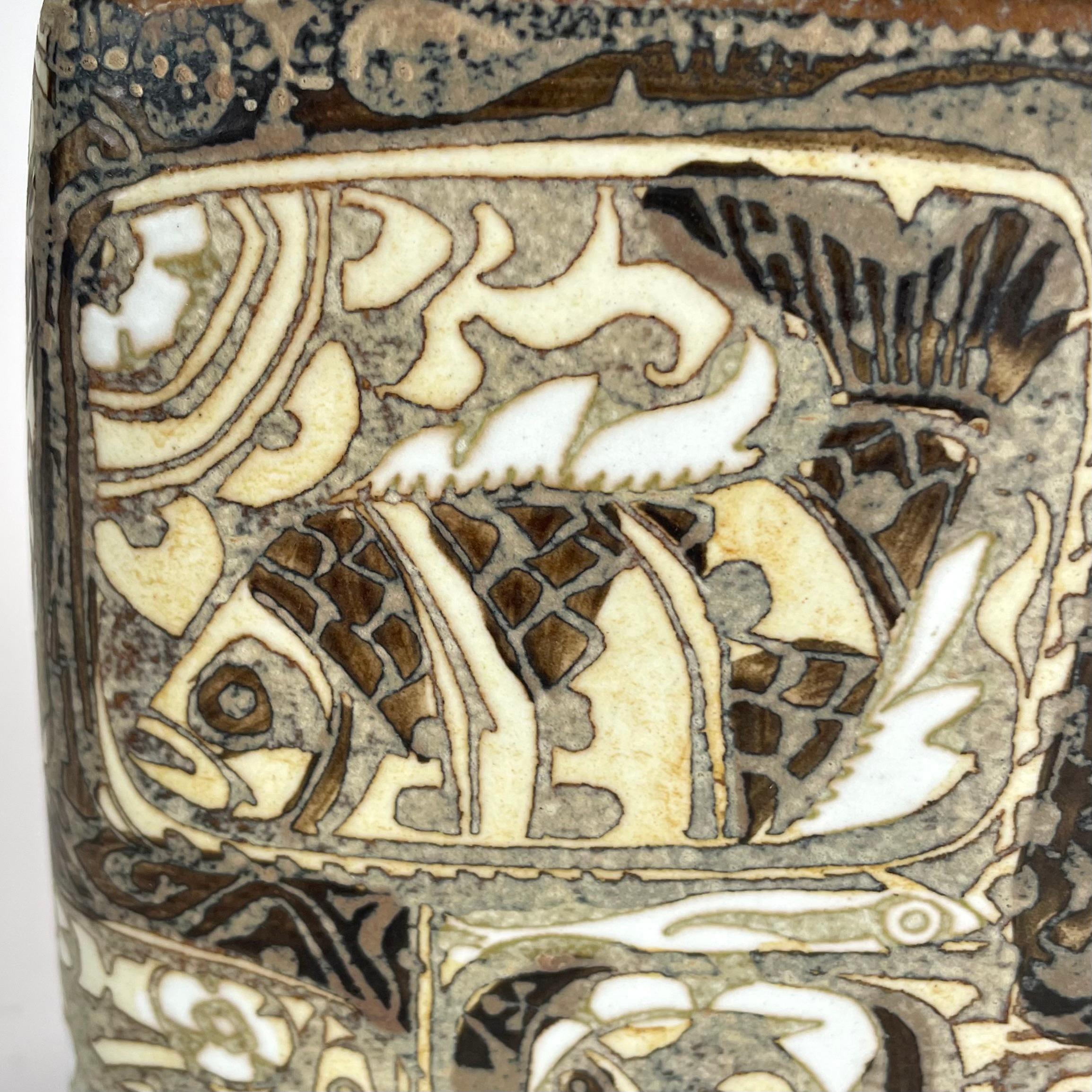 Vaso in gres di Nils Thorsson per Royal Copenhagen - Circa 1960 in vendita 2
