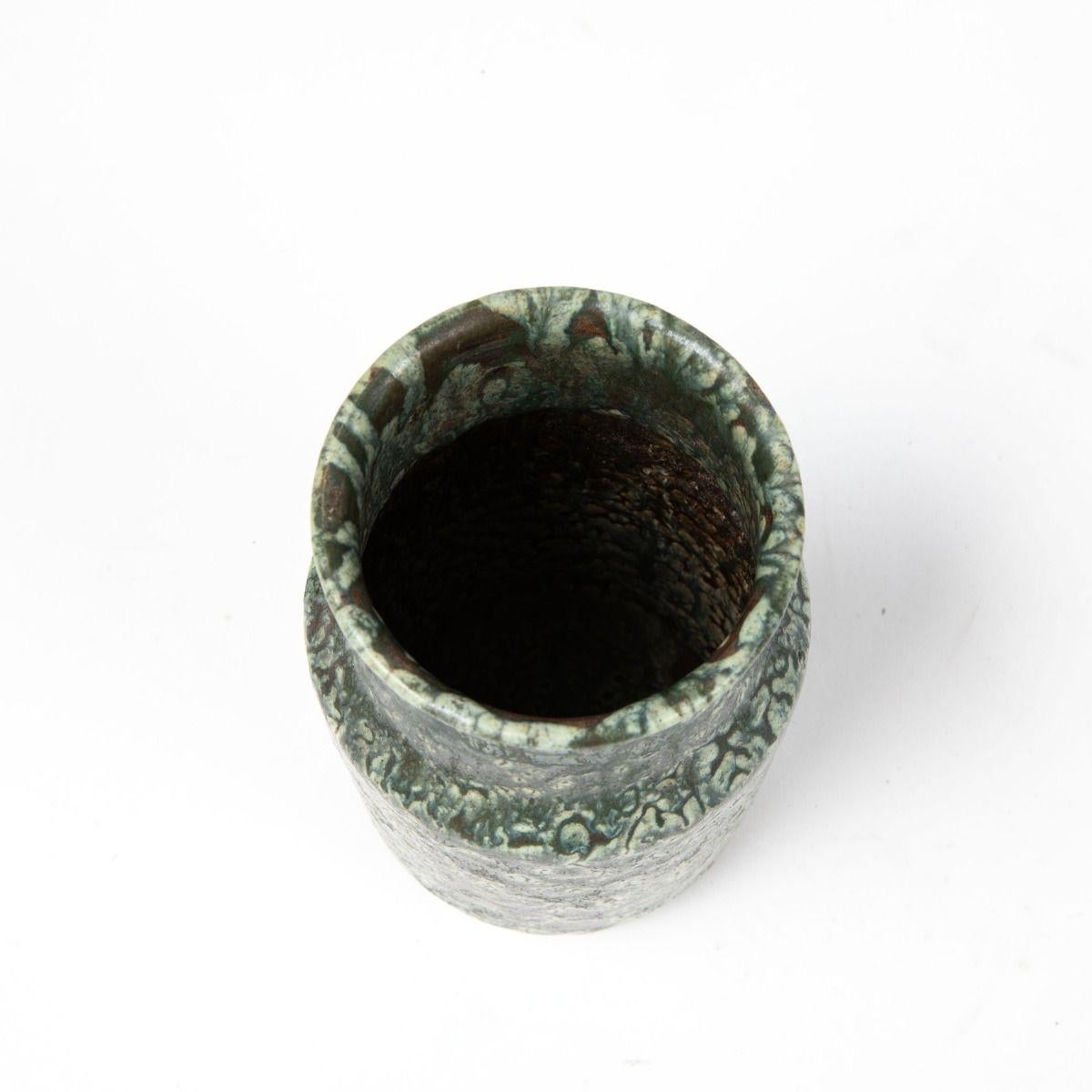 Stoneware Vase by Patrick Signed One of a Kind en Bueno estado para la venta en Kastrup, DK