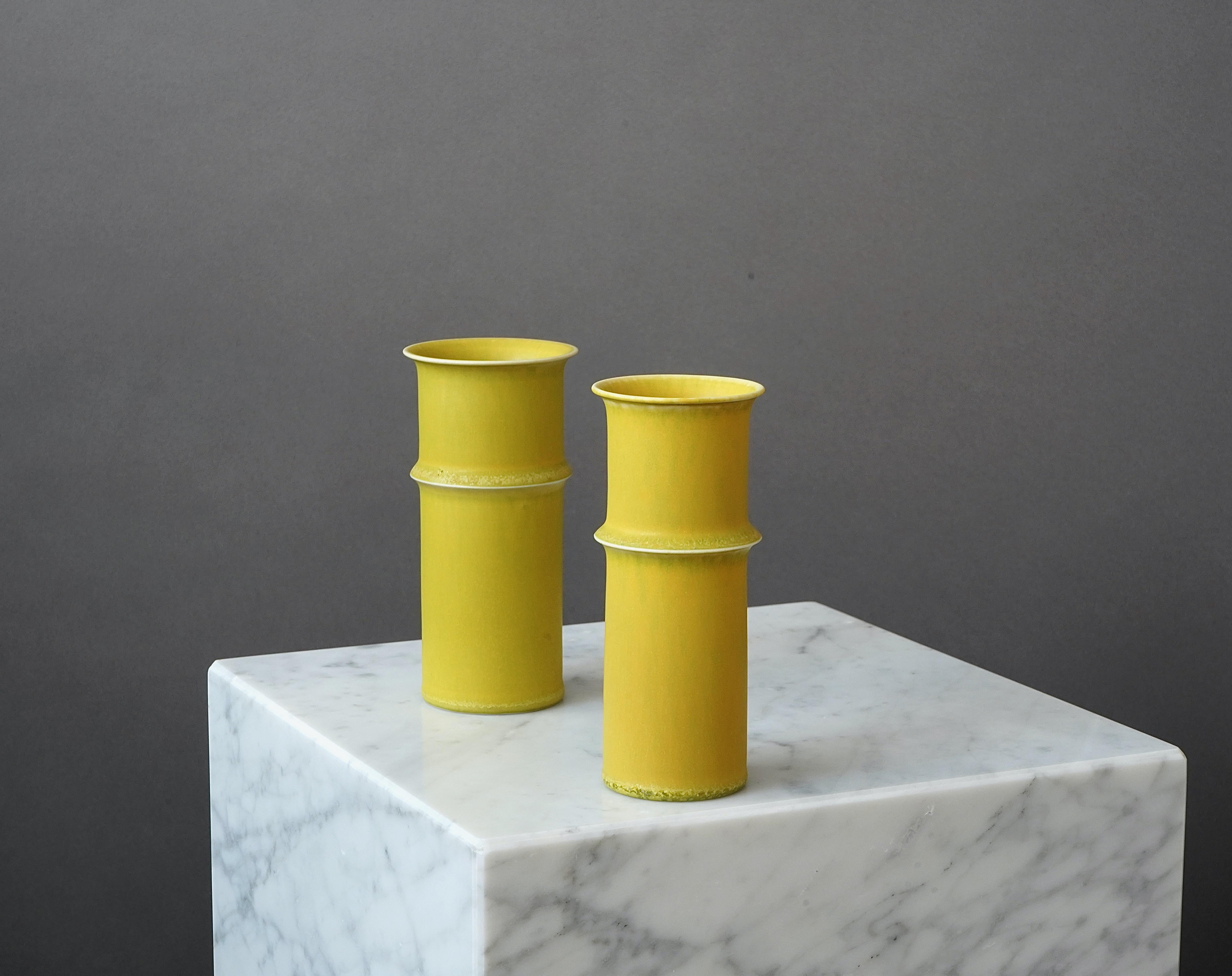 Stoneware Vase by Stig Lindberg for Gustavsberg Studio, Sweden, 1950s For Sale 2