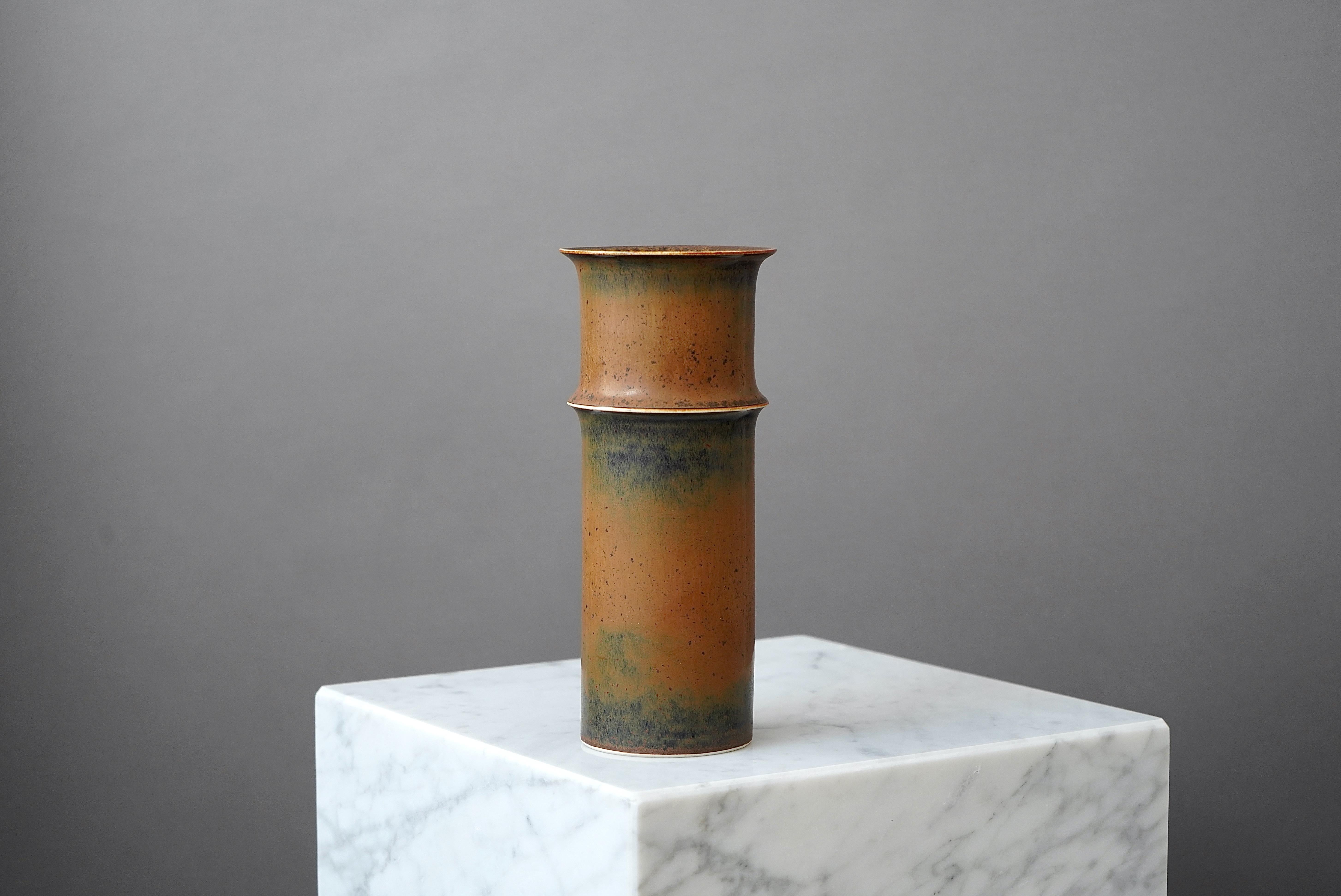 Stoneware Vase by Stig Lindberg for Gustavsberg Studio, Sweden, 1950s In Good Condition For Sale In Malmö, SE