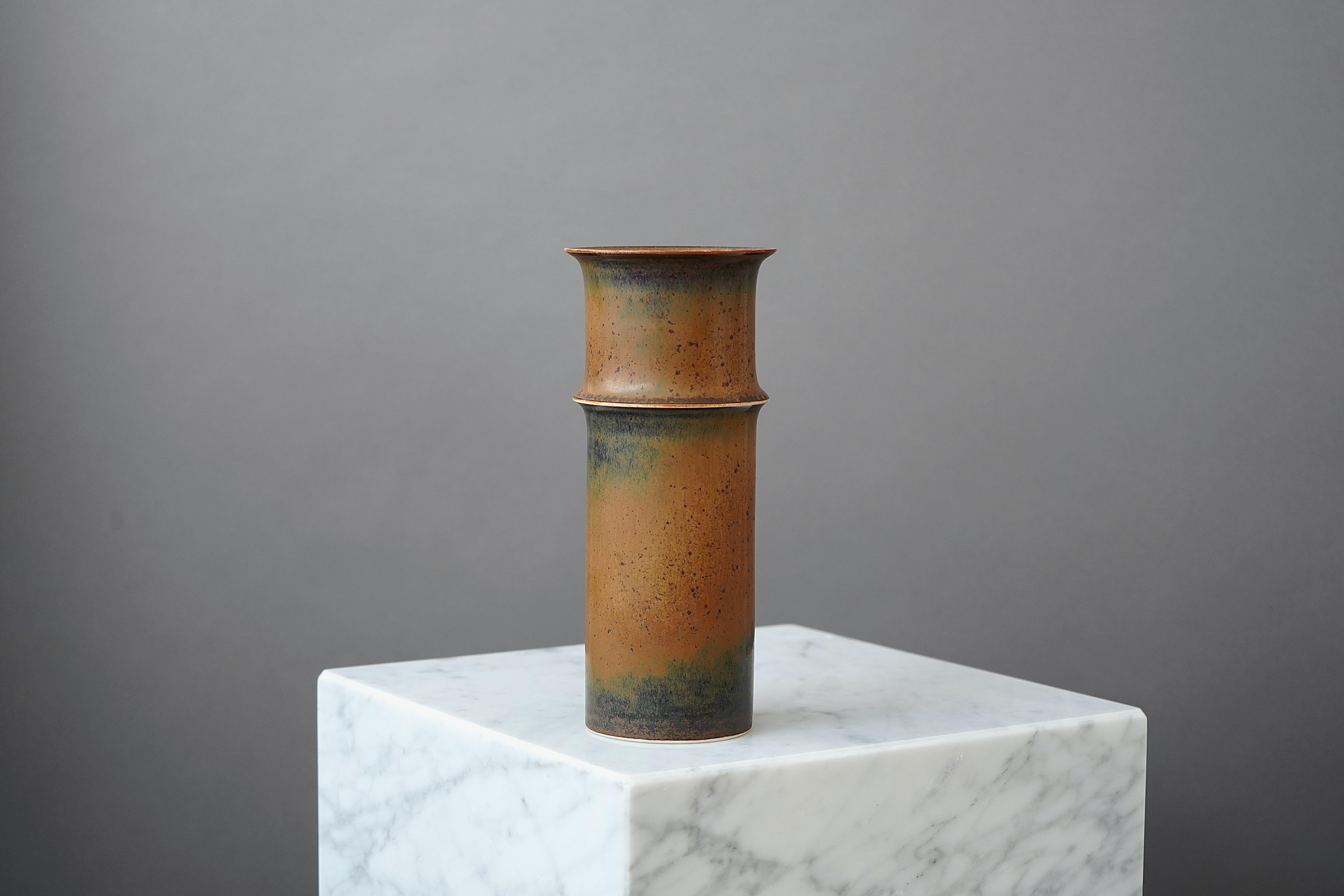 20th Century Stoneware Vase by Stig Lindberg for Gustavsberg Studio, Sweden, 1950s For Sale