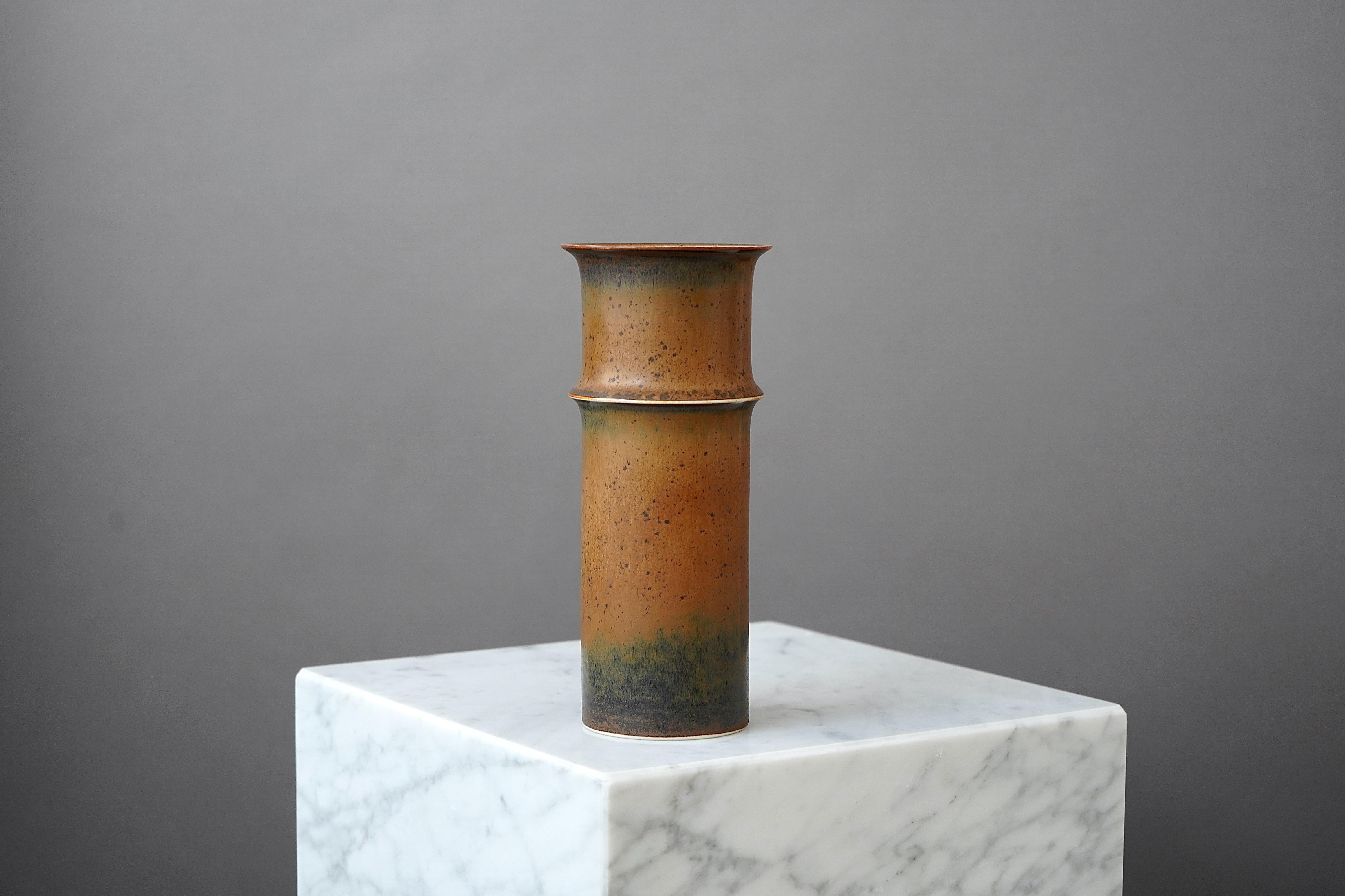 Ceramic Stoneware Vase by Stig Lindberg for Gustavsberg Studio, Sweden, 1950s For Sale