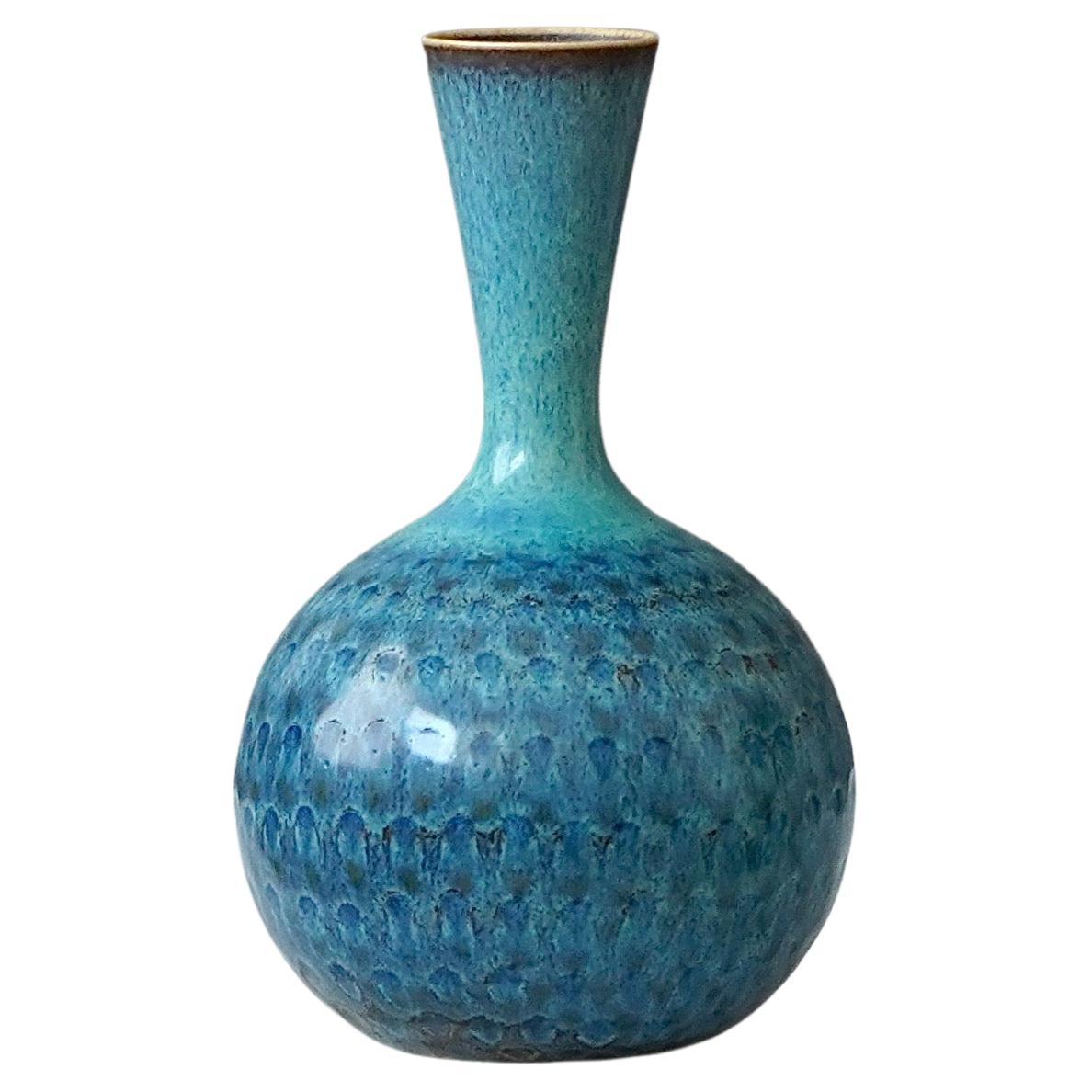 Stoneware Vase by Stig Lindberg for Gustavsberg Studio, Sweden, 1963 For Sale