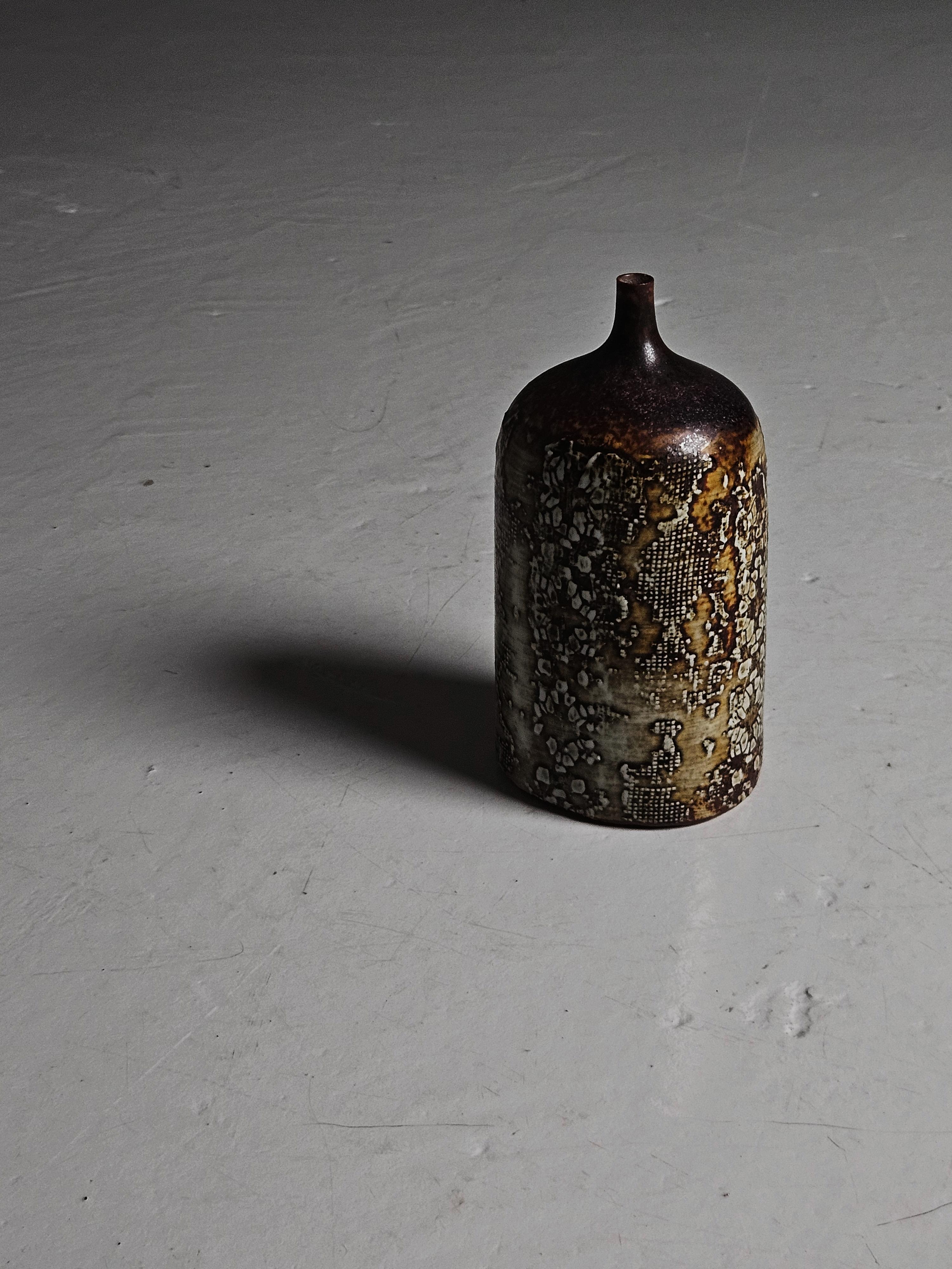 Vaso in gres di Stig Lindberg per Gustavsberg, Svezia, anni '50 in vendita 3