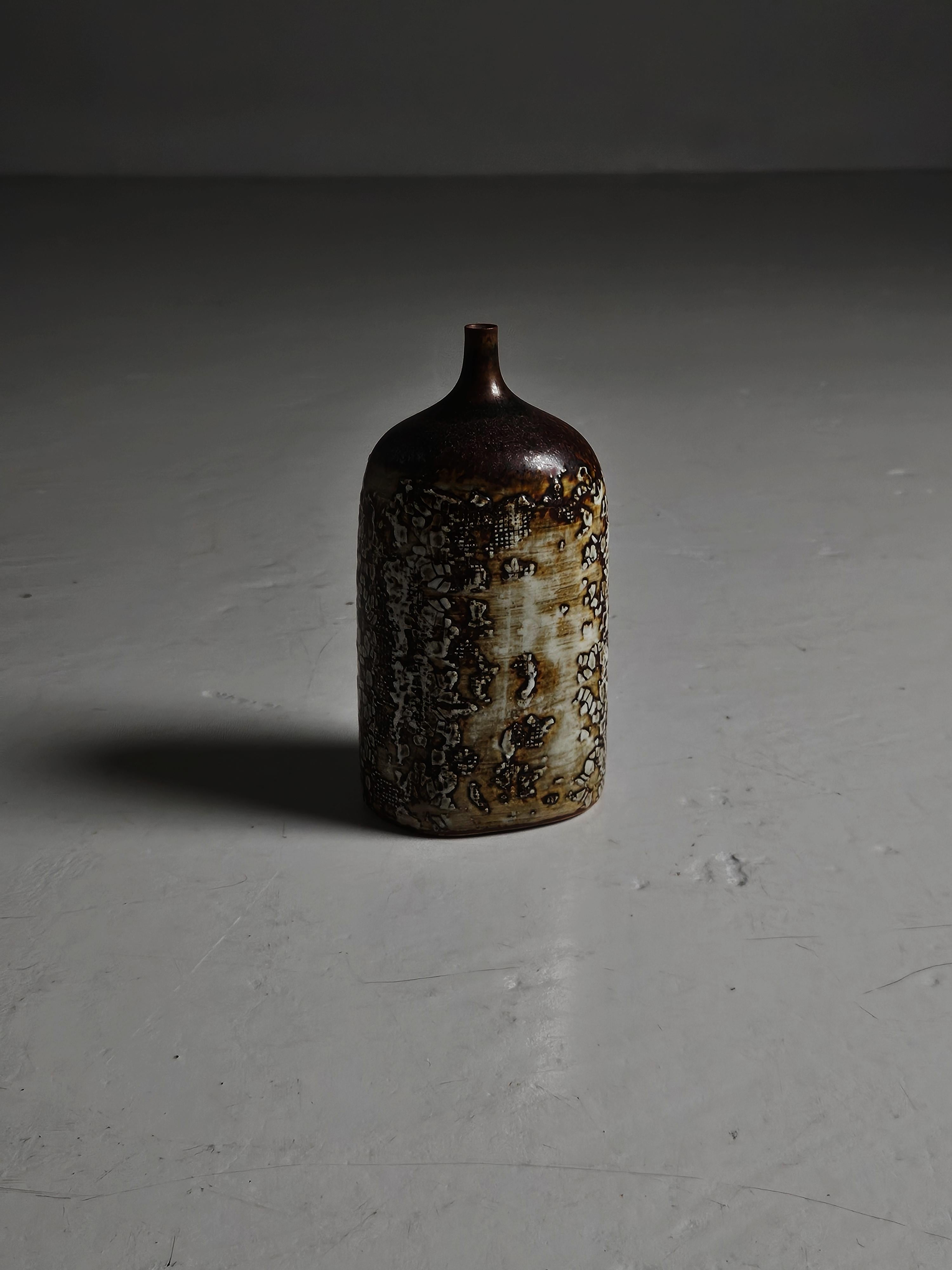 Scandinavo moderno Vaso in gres di Stig Lindberg per Gustavsberg, Svezia, anni '50 in vendita