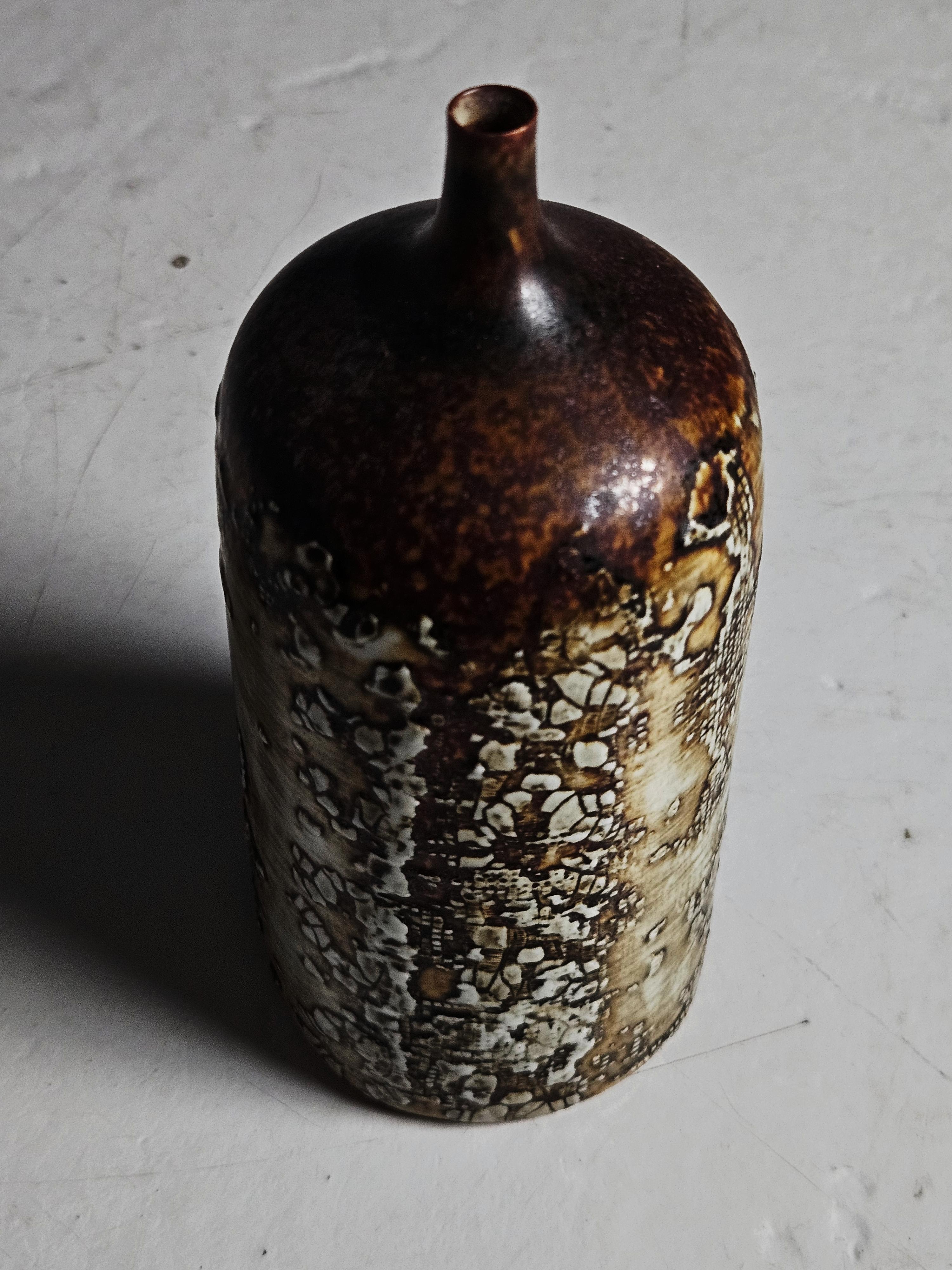 XX secolo Vaso in gres di Stig Lindberg per Gustavsberg, Svezia, anni '50 in vendita