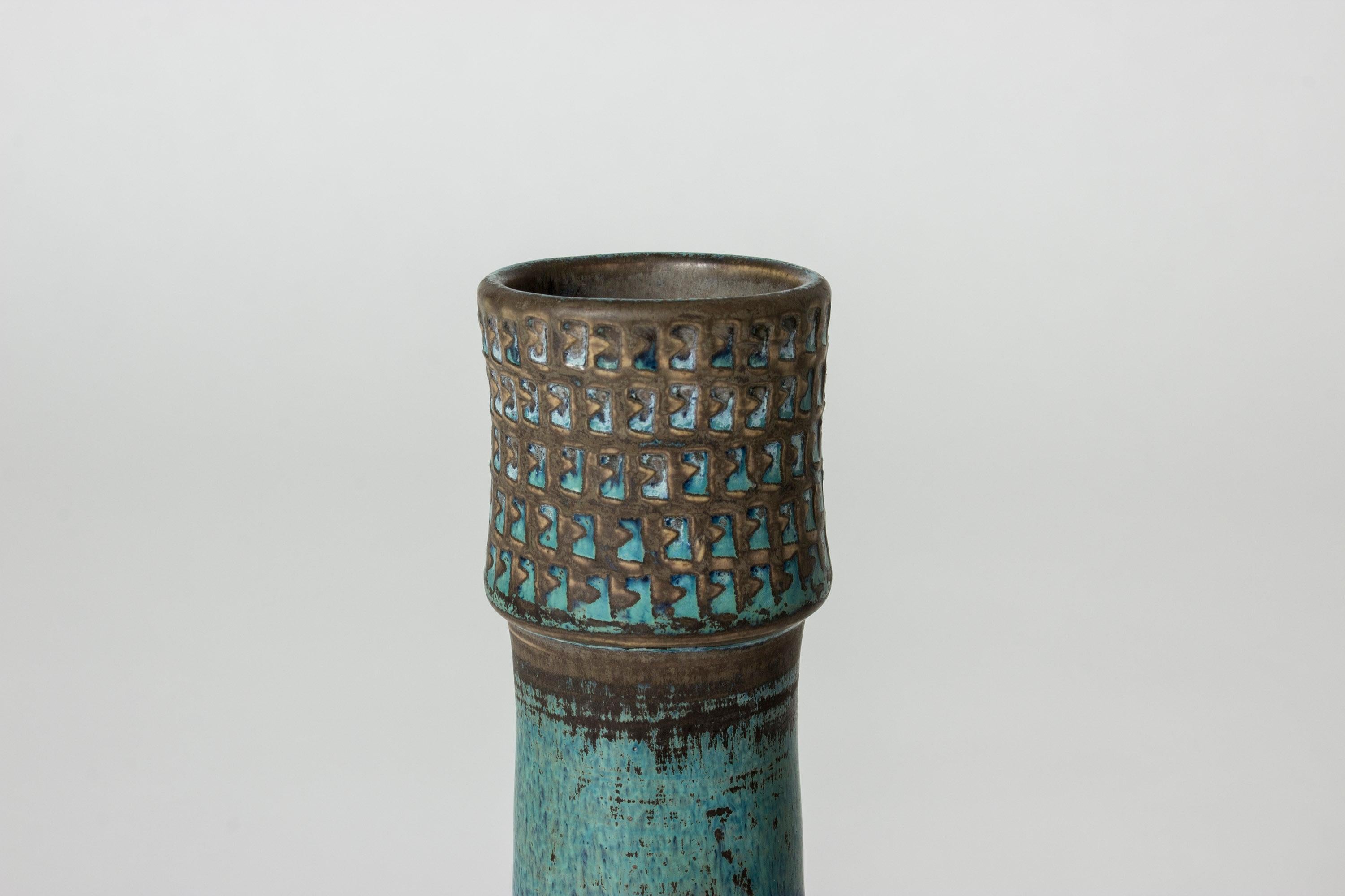 Swedish Stoneware Vase by Stig Lindberg