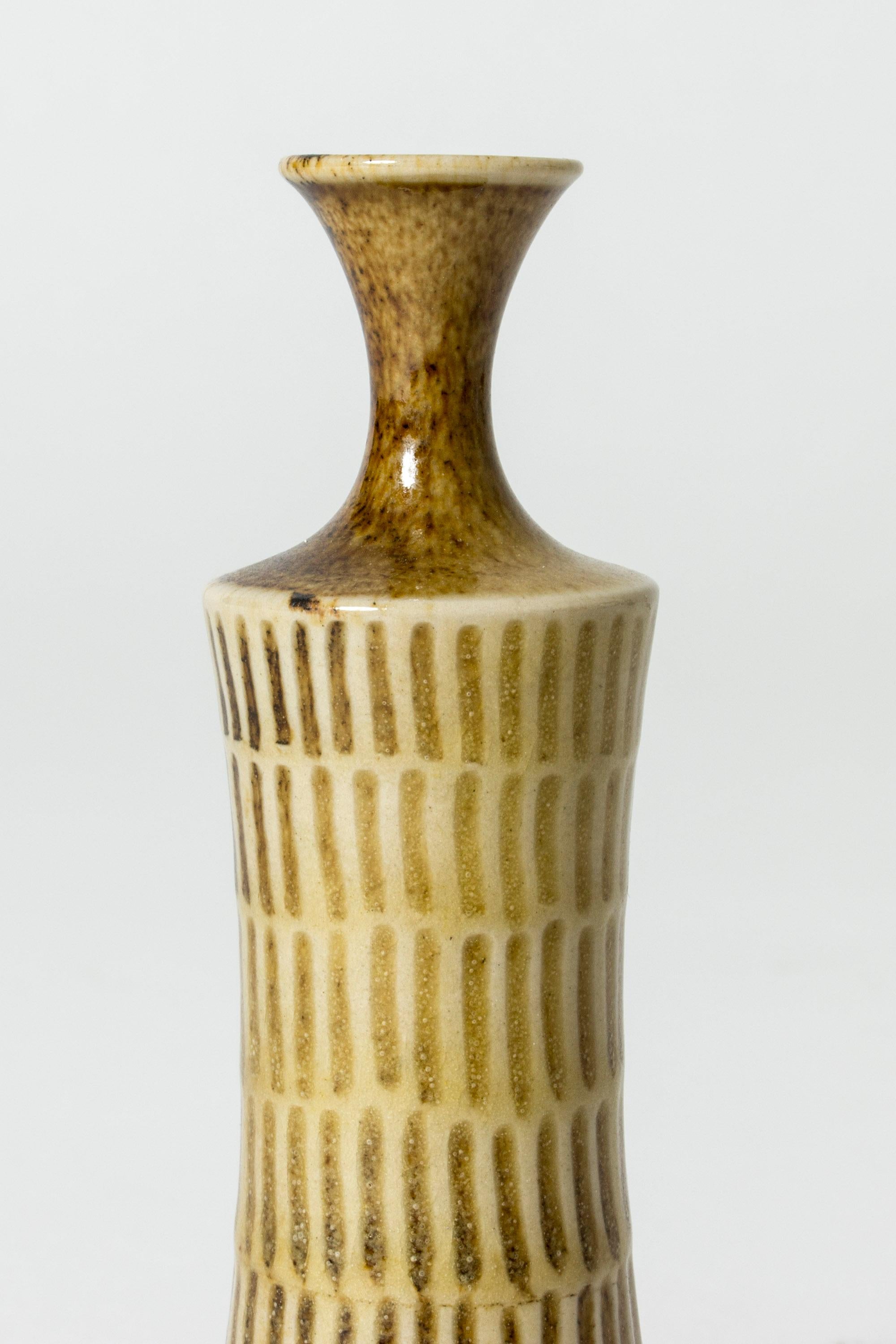 Scandinavian Modern Stoneware Vase by Stig Lindberg, Gustavsberg, Sweden, 1950s