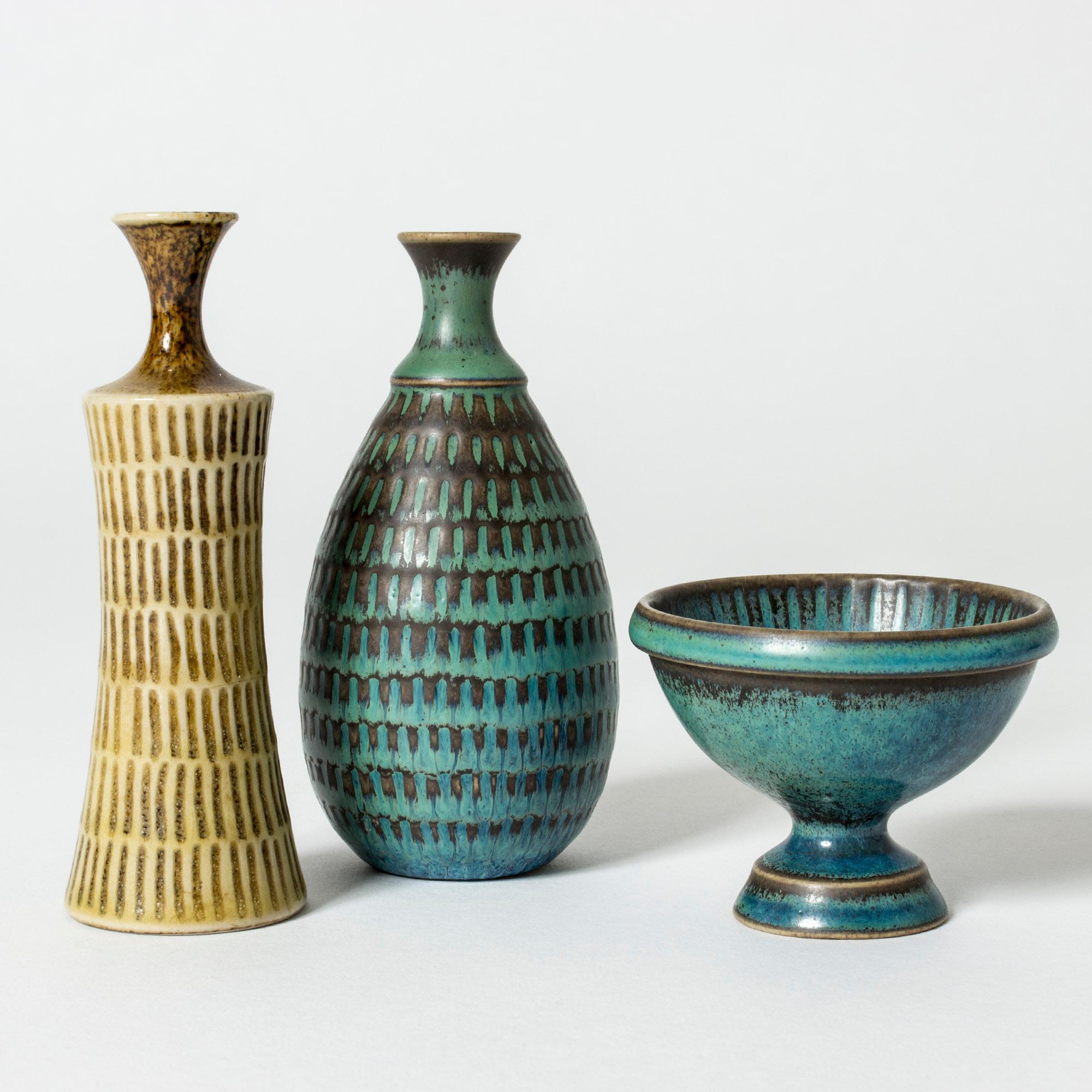 Stoneware Vase by Stig Lindberg, Gustavsberg, Sweden, 1950s 1