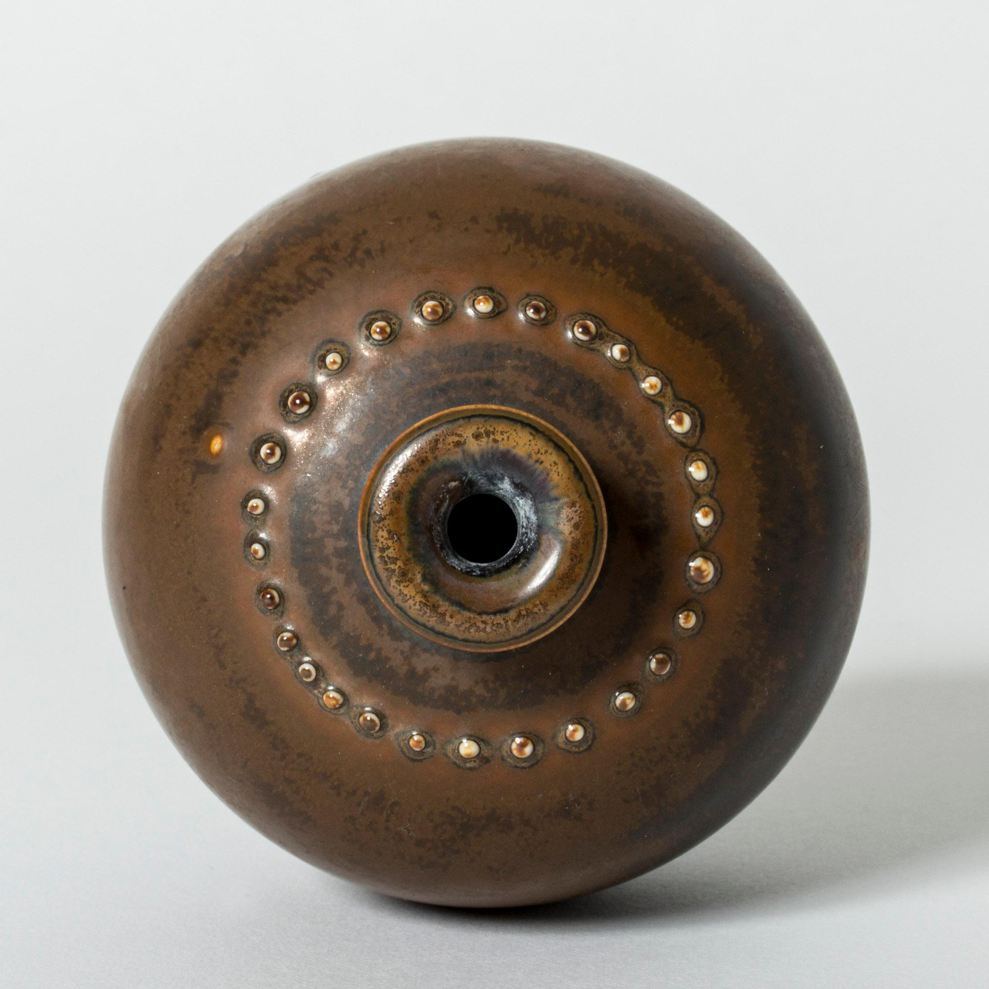 Stoneware Vase by Stig Lindberg, Gustavsberg, Sweden, 1960s In Good Condition For Sale In Stockholm, SE