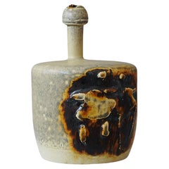 Vintage Stoneware Vase by Swedish Ceramist Claes Thell, 1977