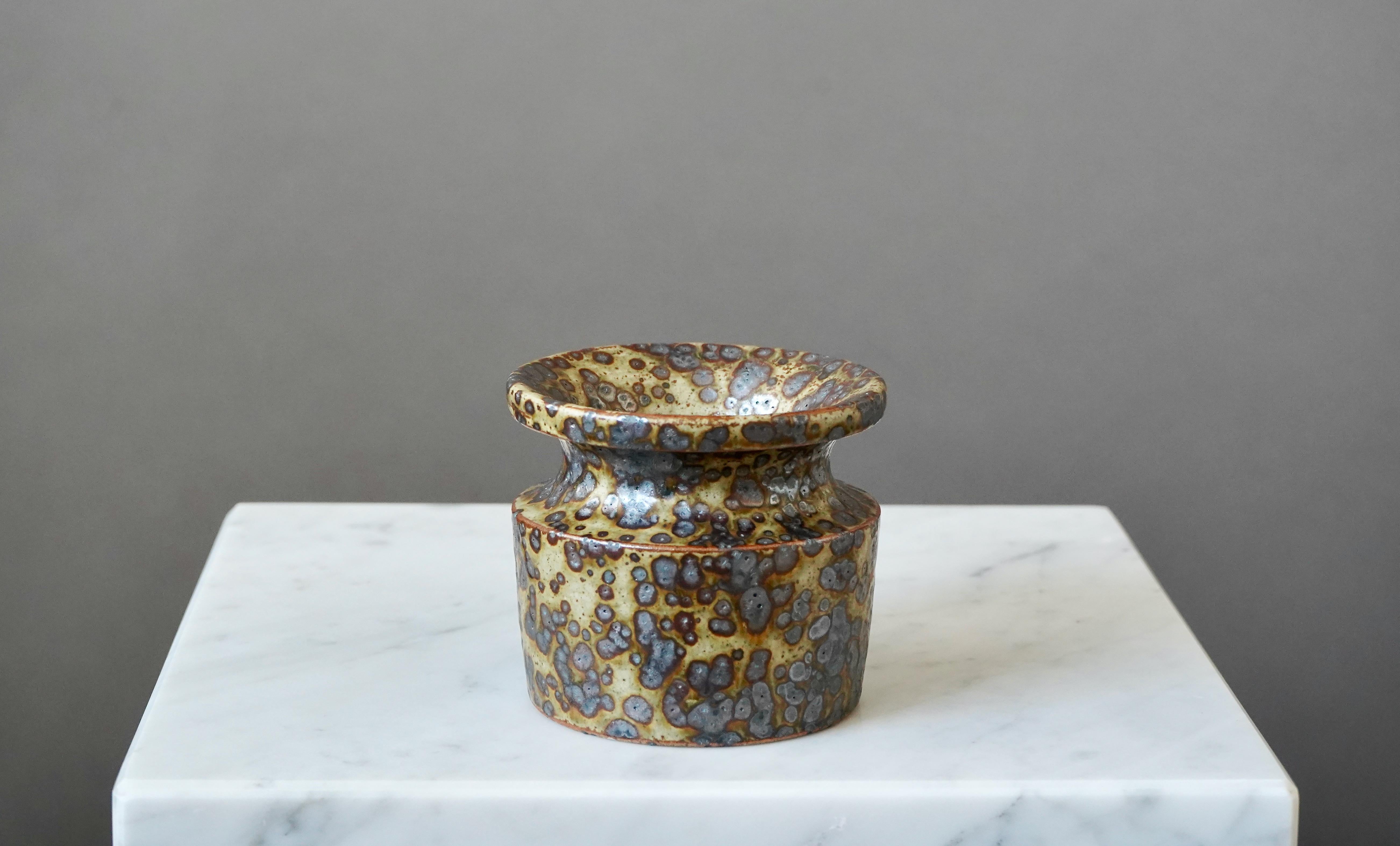 20th Century Stoneware Vase by Swedish Ceramist Claes Thell