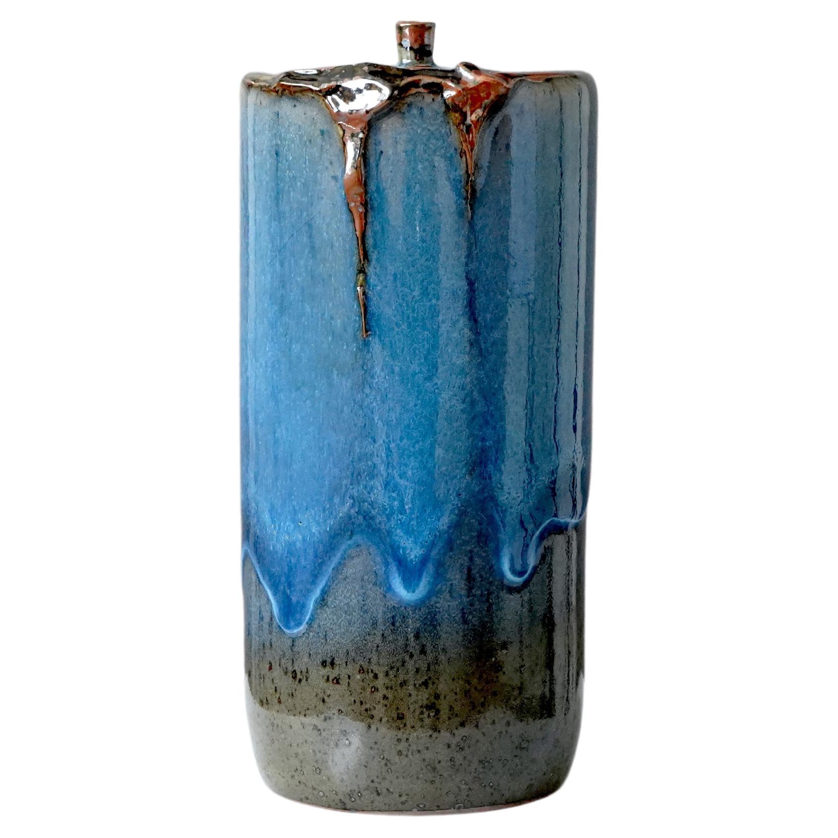 Vase aus Steingut des schwedischen Keramikers Claes Thell