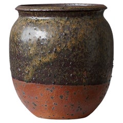 Stoneware Vase by Swedish Ceramist Rolf Palm, 1974
