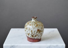 Stoneware Vase by Swedish Ceramist Rolf Palm, 1981