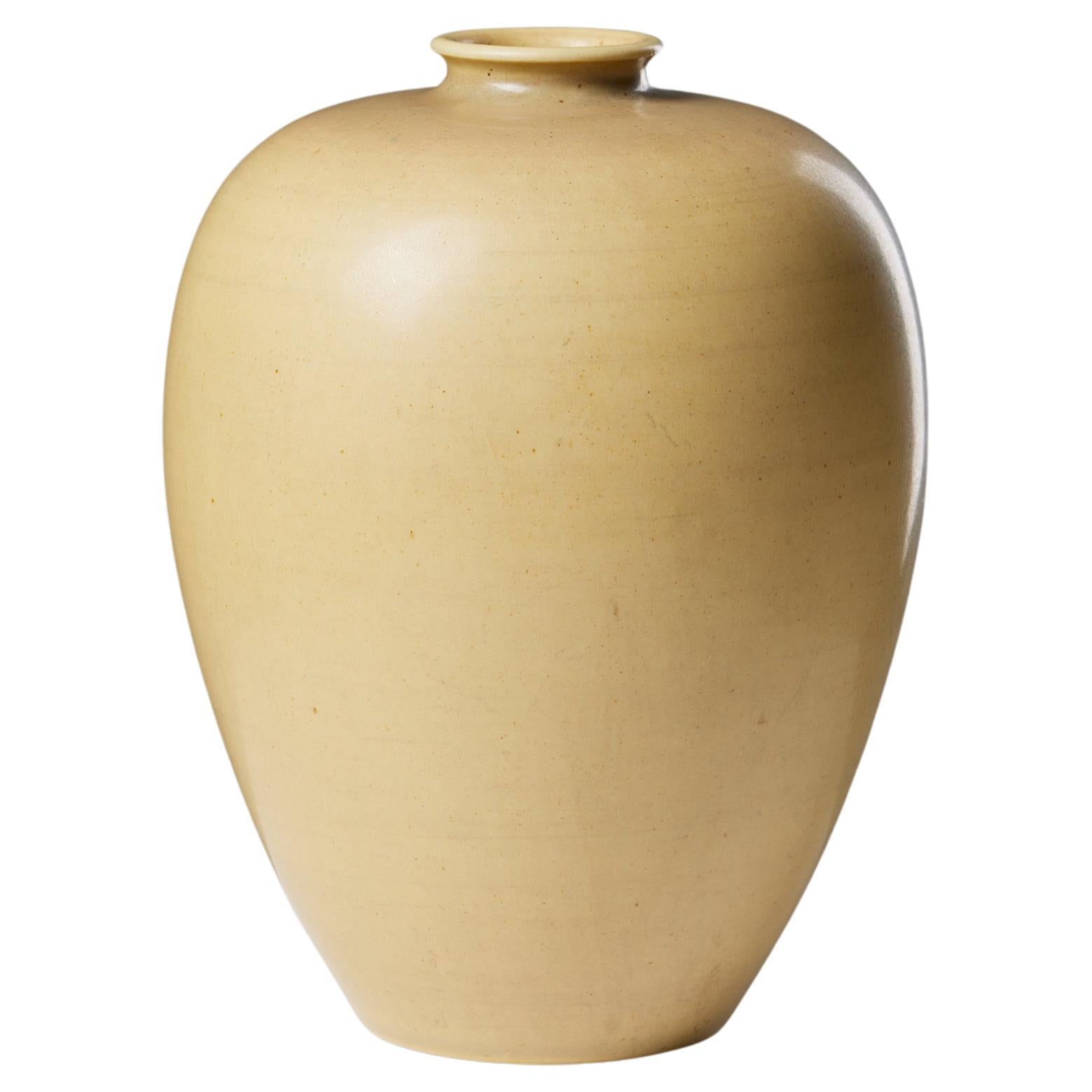 Stoneware Vase designed by Erich and Ingrid Triller for Tobo, Sweden, 1950s For Sale