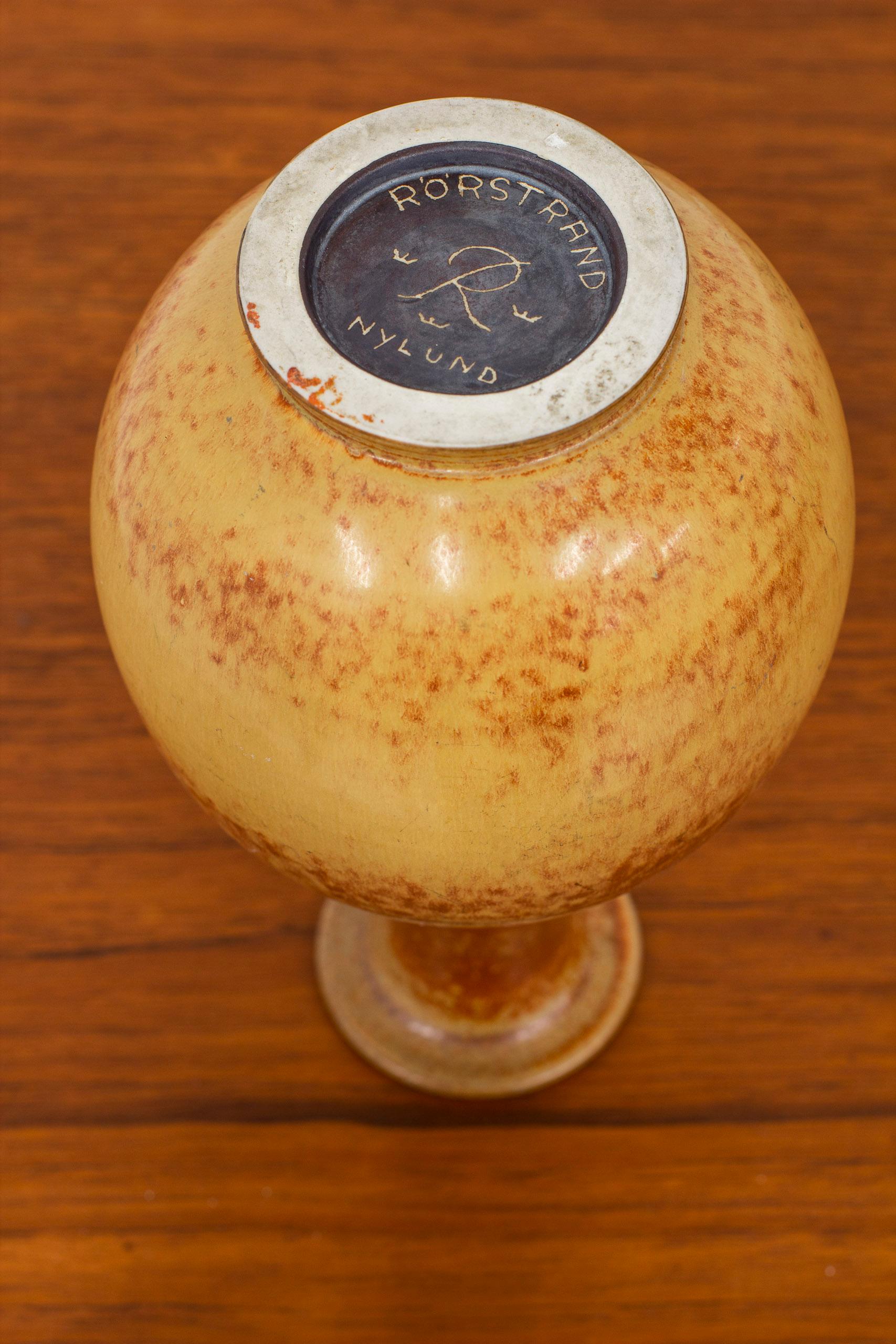 Stoneware Vase Designed by Gunnar Nylund In Good Condition For Sale In Hägersten, SE