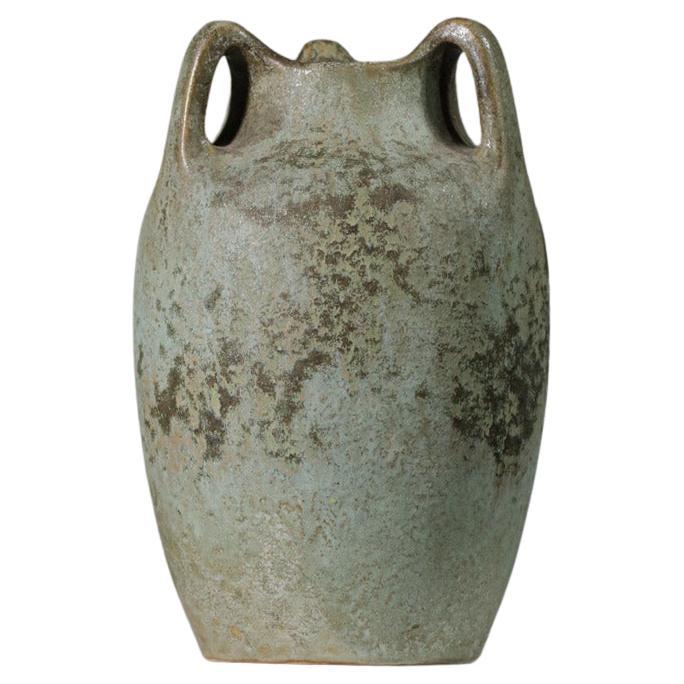 Stoneware Vase Emile Mousseux Marlotte Art Nouveau 30/40, G594 For Sale