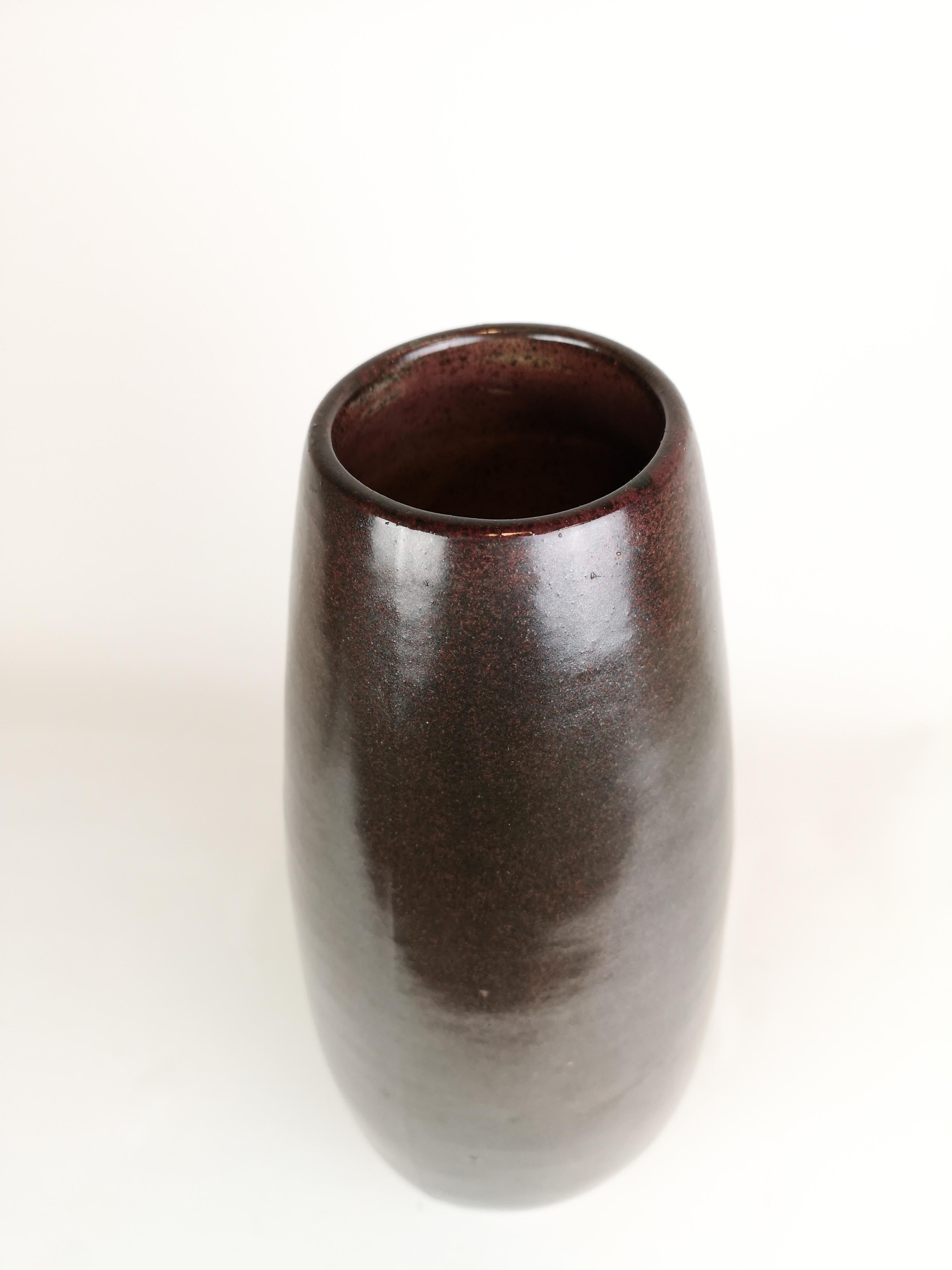 Scandinavian Modern Stoneware Vase Höganäs Sweden