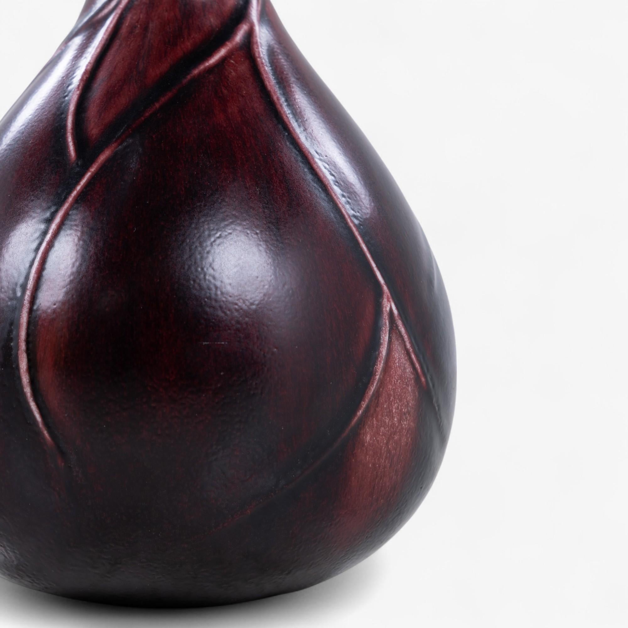 Vase aus Steinzeug mit oxblood Glasur von Axel Salto (Dänisch) im Angebot