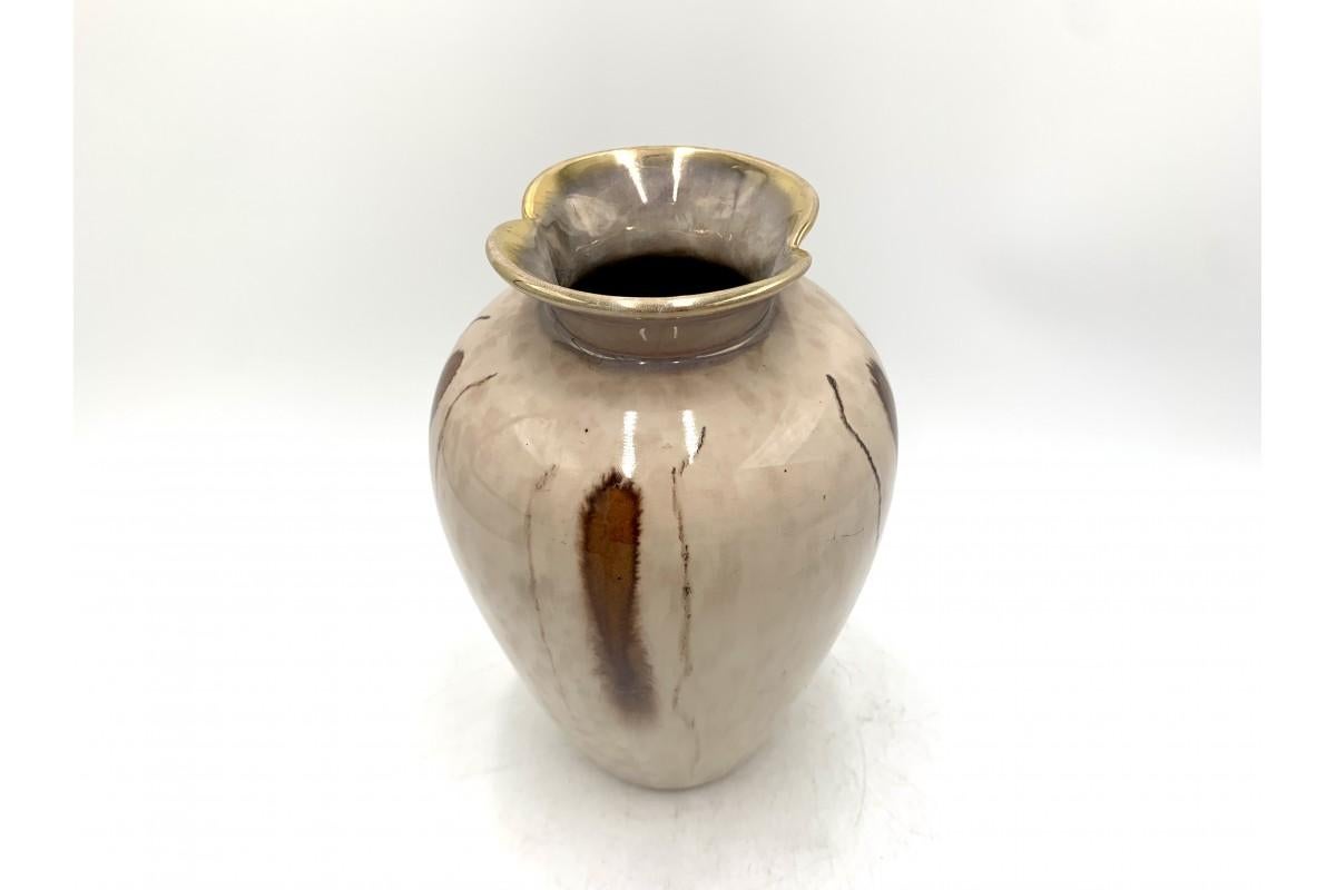 Stoneware Vase, Poland, 1970s In Good Condition For Sale In Chorzów, PL