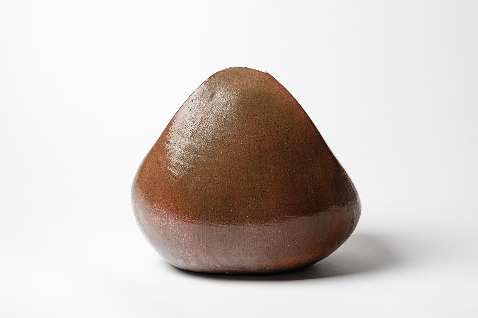 Jarrón de gres  Escultura de Georges Martin, hacia 1970-1980. Pieza única. Bellas artes en venta