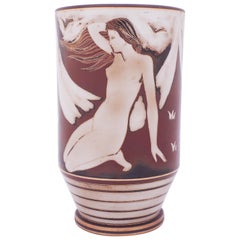 Stoneware Vases, Flambé Style, Gunnar Nylund, Rörstrand