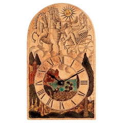 Stoneware Wall Clock by Roger Capron