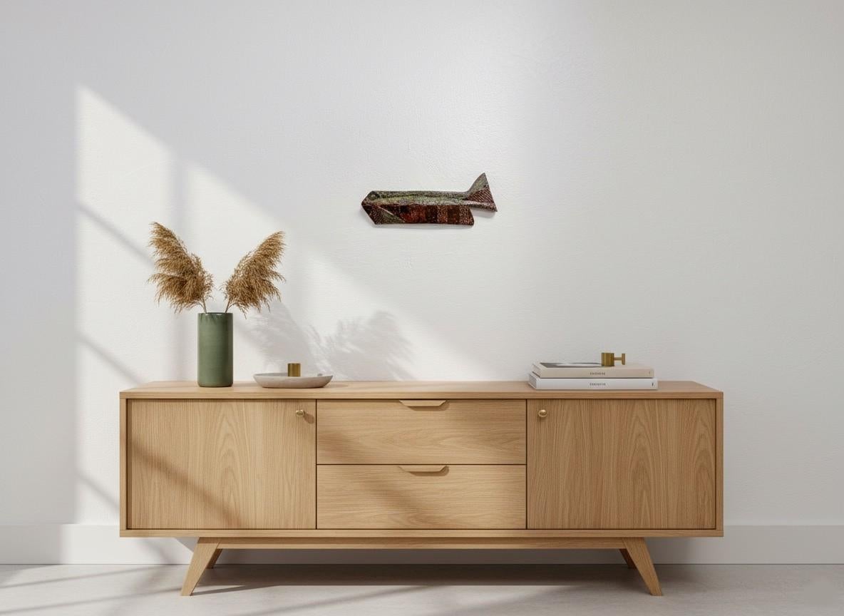 Scandinavo moderno Targa da parete in gres,  Rörstrand - Carl-Harry Stålhane - Pesce in vendita