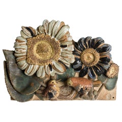 Stoneware Wall Relief by Tyra Lundgren