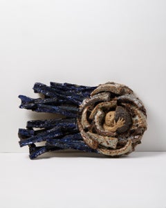 Stoneware wall sculpture ‘Sputnik’ by Stig Carlsson for Ifö-Verken, Sweden, 1960