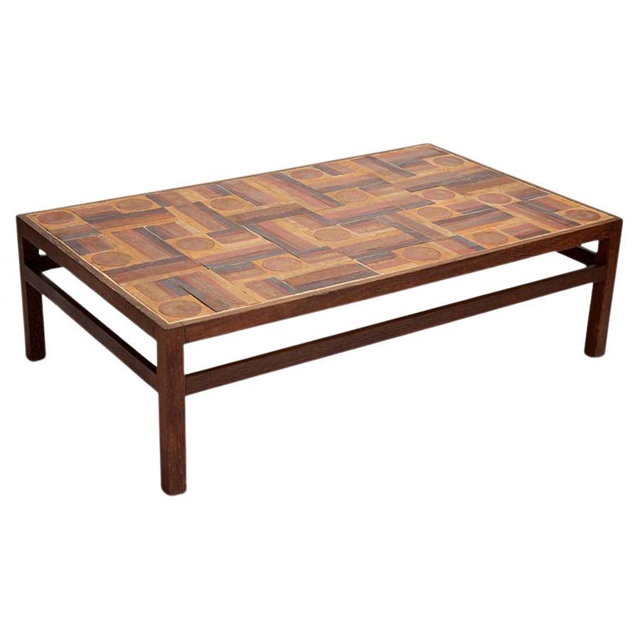 Stoneware & Wenge Coffee Table by Tue Poulsen