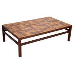 Vintage Stoneware & Wenge Coffee Table by Tue Poulsen