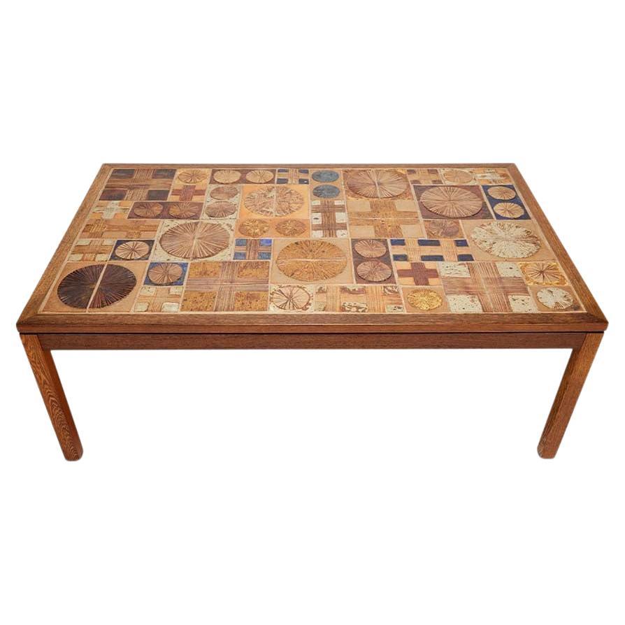 Stoneware & Wenge Coffee Table by Tue Poulsen For Sale